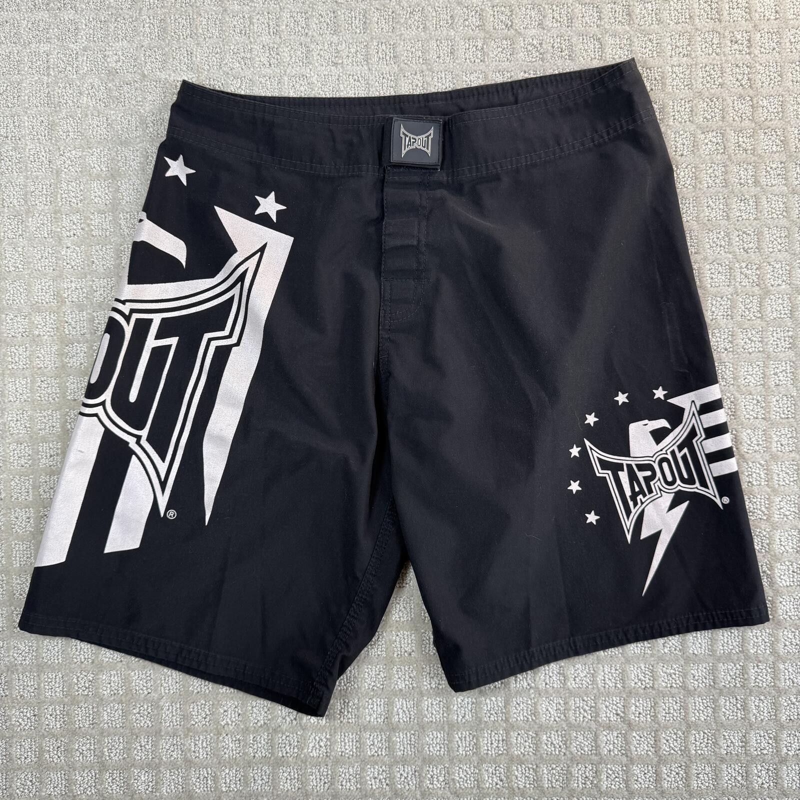 Tapout Y2K Tapout MMA Fight Shorts Black Graphic Size 30 Size US 32 / EU 48 - 1 Thumbnail