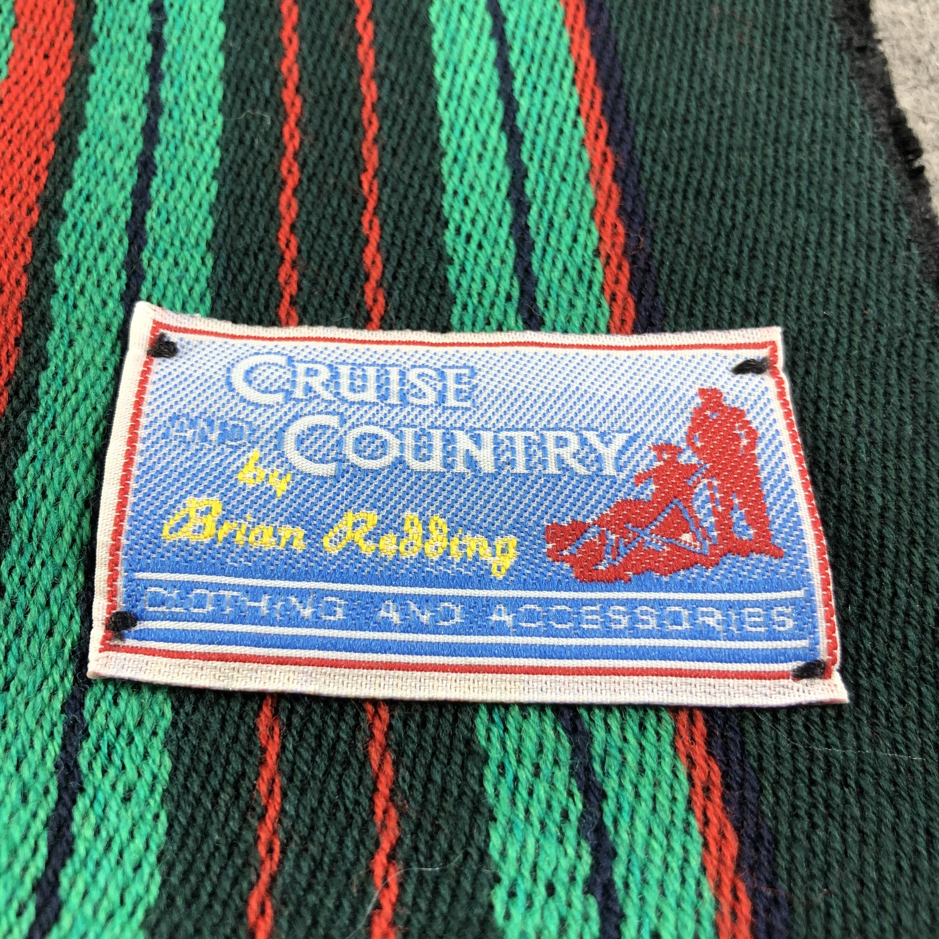 Vintage Cruise Country by Brian Redding Wool Scarf Muffler V1370 Size ONE SIZE - 4 Thumbnail