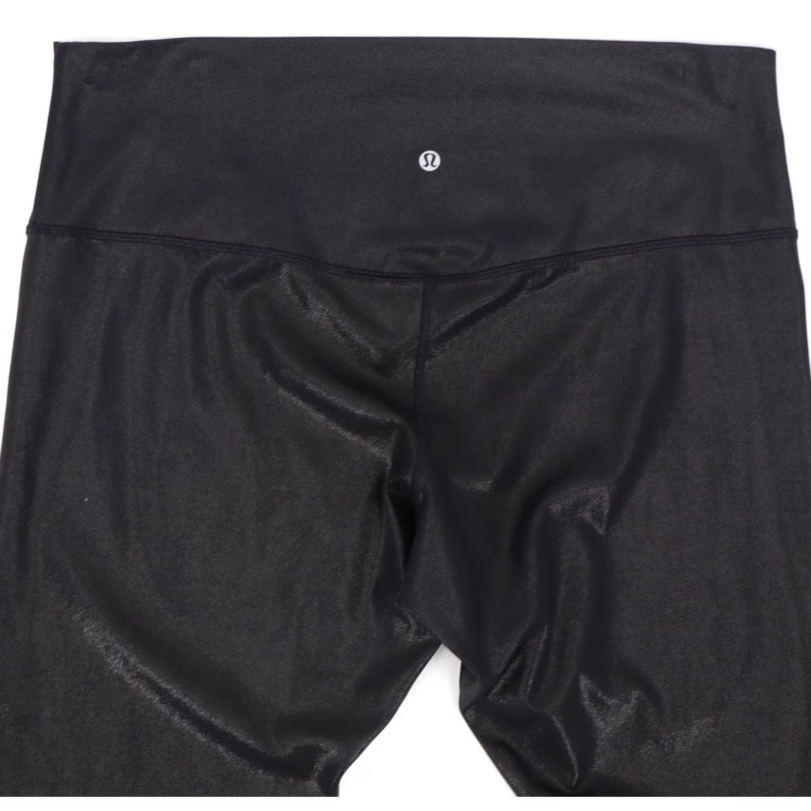 Lululemon Lululemon Align Pant Women's 25" Inseam Black Size 18 High Rise Leggings Shine Foil Print Flecked Pattern Size 40" / US 18 - 4 Thumbnail