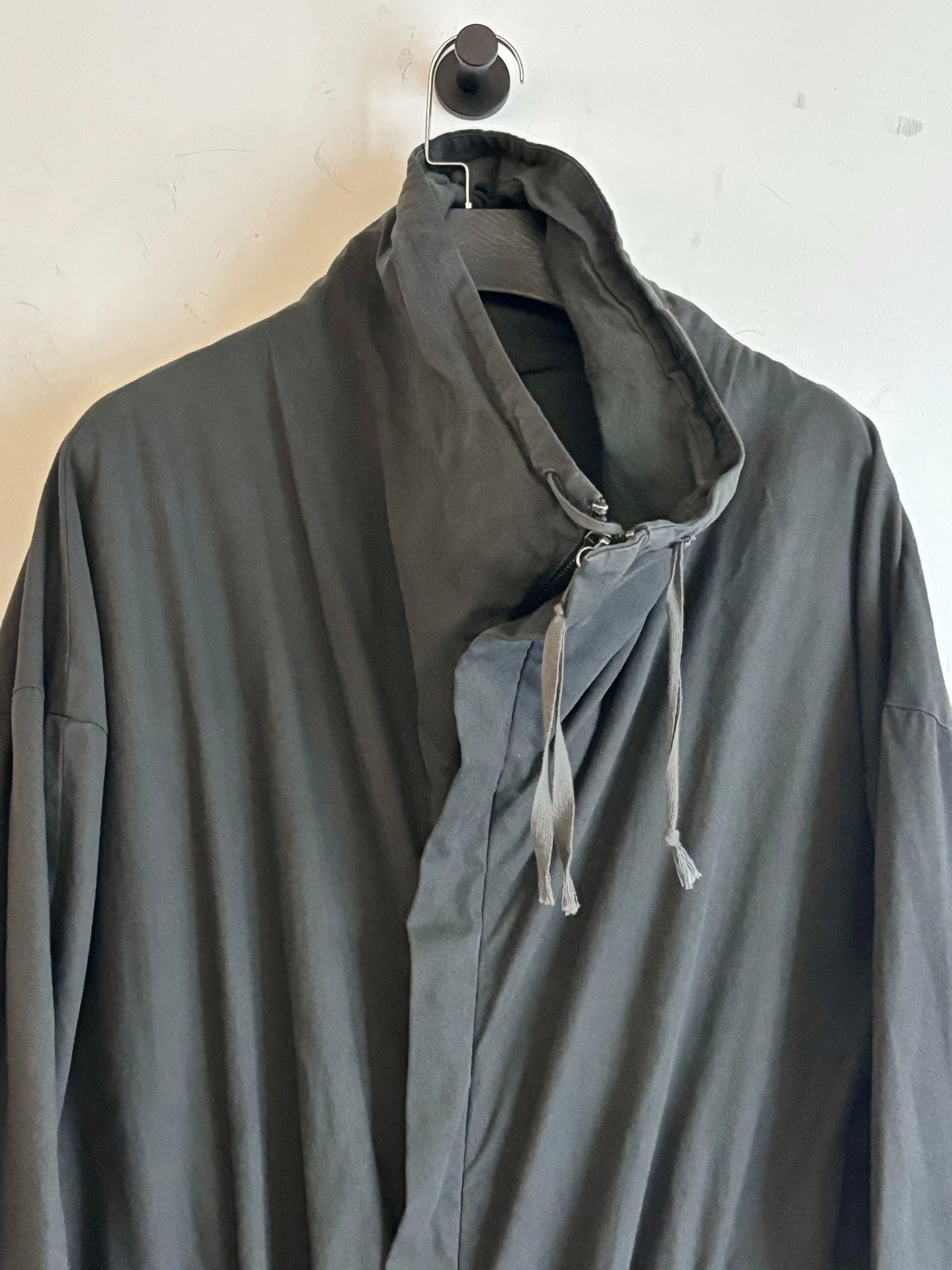 Damir Doma Black Hooded Cloak with Drawstring XS Size US XS / EU 42 / 0 - 5 Thumbnail