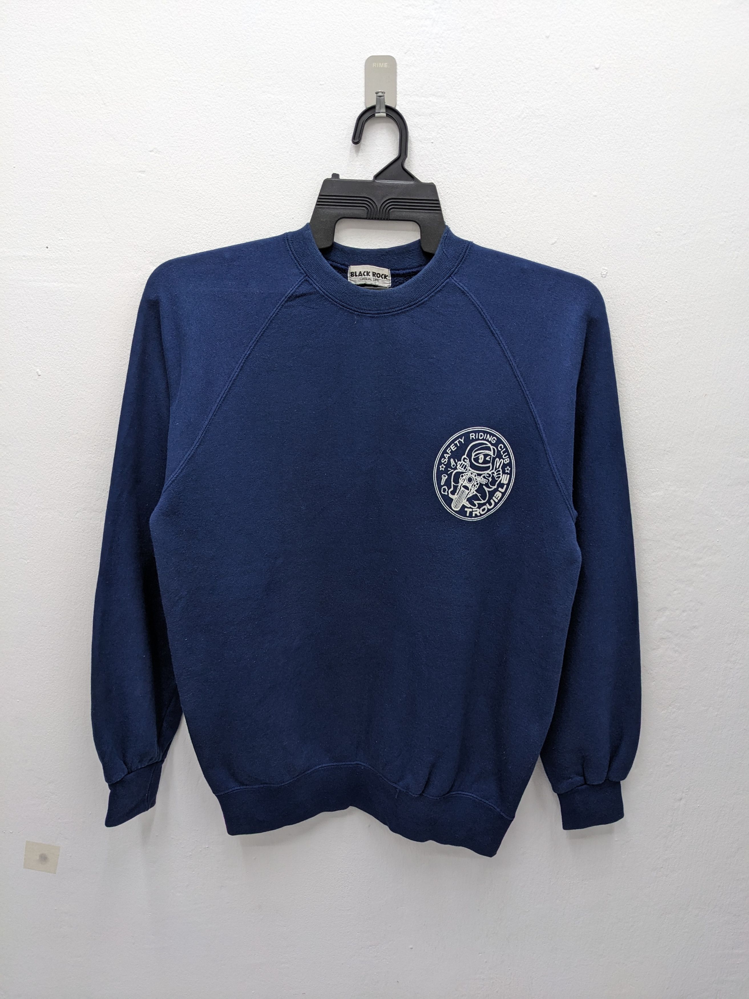 Japanese Brand × Vintage VINTAGE JAPANESE BLACK ROCK SWEATSHIRT Size US M / EU 48-50 / 2 - 4 Thumbnail