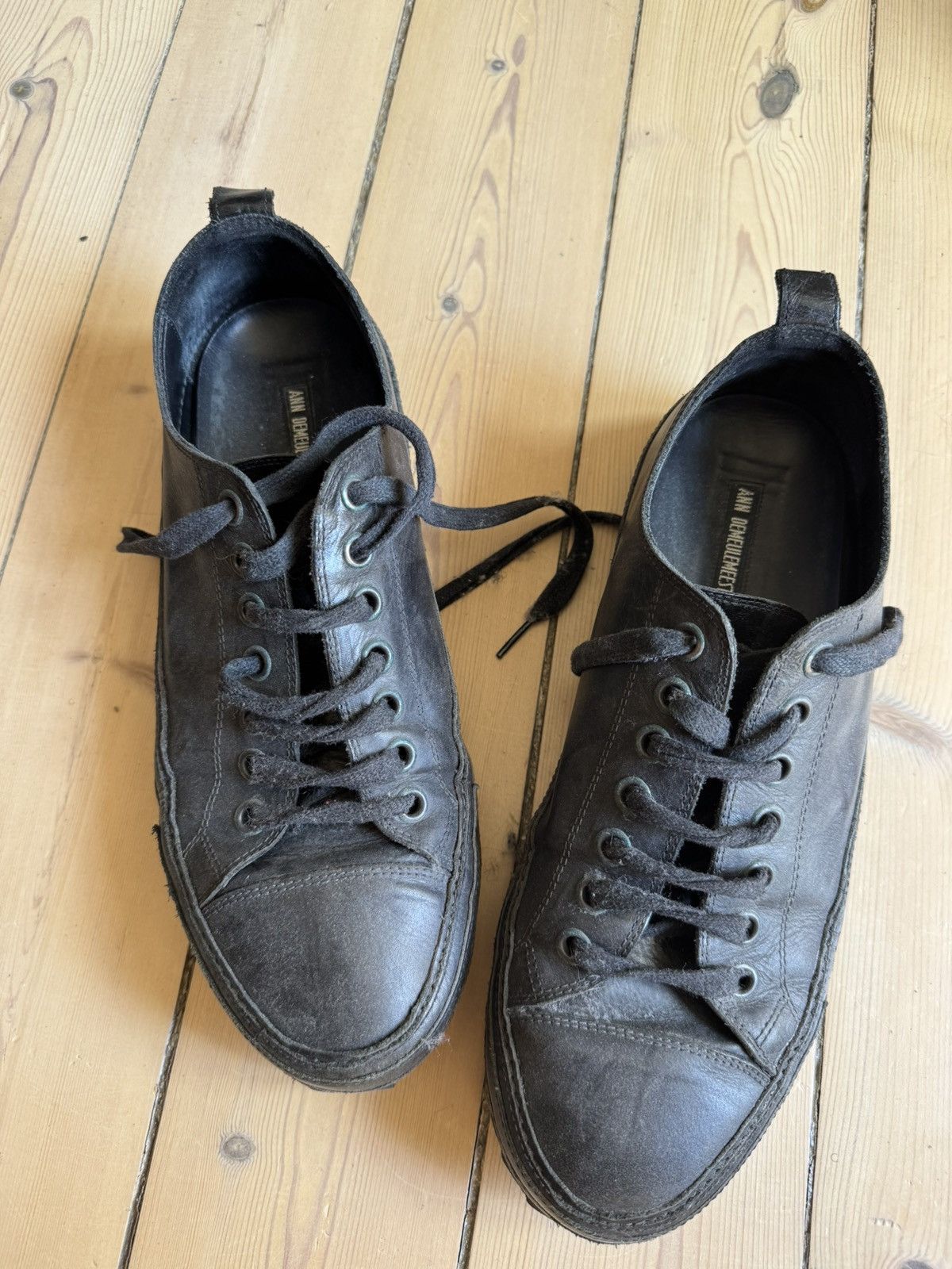 Ann Demeulemeester Ann D leather shoes Size US 10.5 / EU 43-44 - 4 Thumbnail