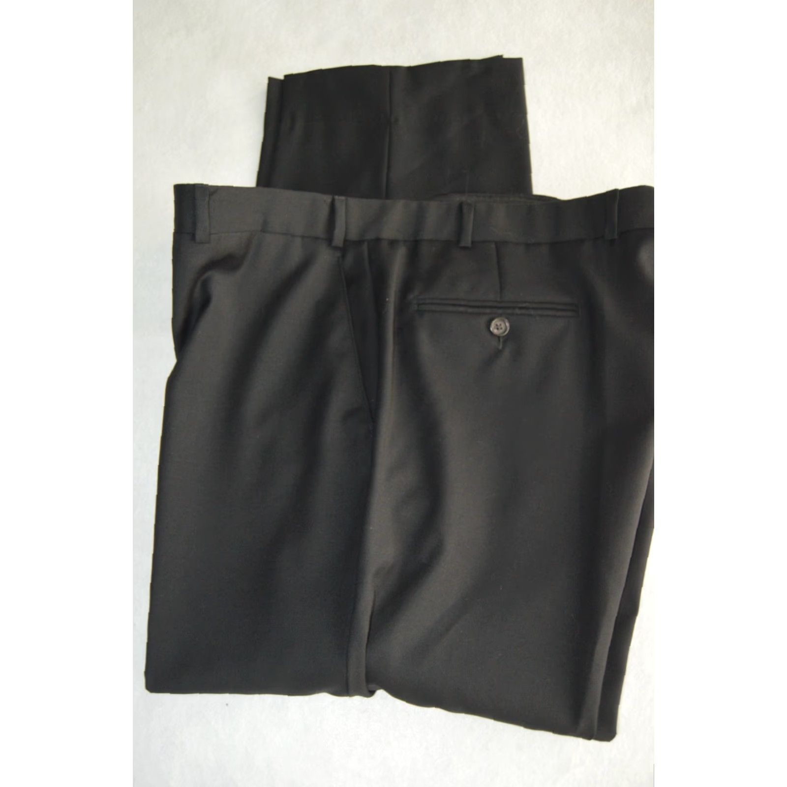 Ralph Lauren Lauren Ralph Lauren Pants Men 38 Regular Black Wool Dress Pants Flat Front Button Zipper Pockets Solid Inseam 28 Mens Size US 38 / EU 54 - 4 Thumbnail