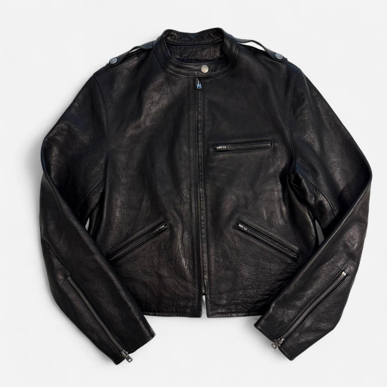 RE/DONE RE/DONE LEATHER MOTO JACKET XS Size XS / US 0-2 / IT 36-38 - 1 Thumbnail