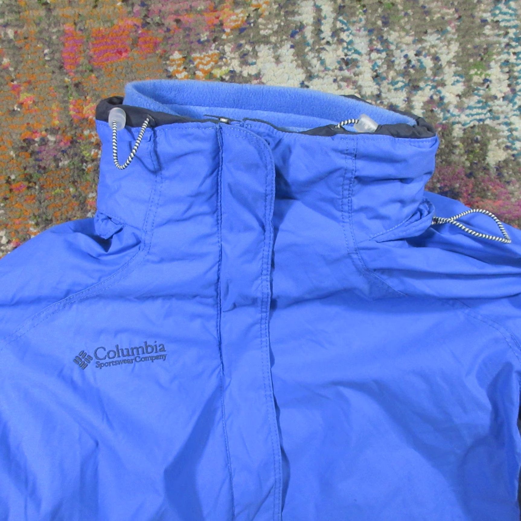 Vintage Columbia Jacket Womens XL Blue 3 in 1 Hooded Fleece Liner Ski Outdoor Coat New title Size XL / US 12-14 / IT 48-50 - 5 Thumbnail