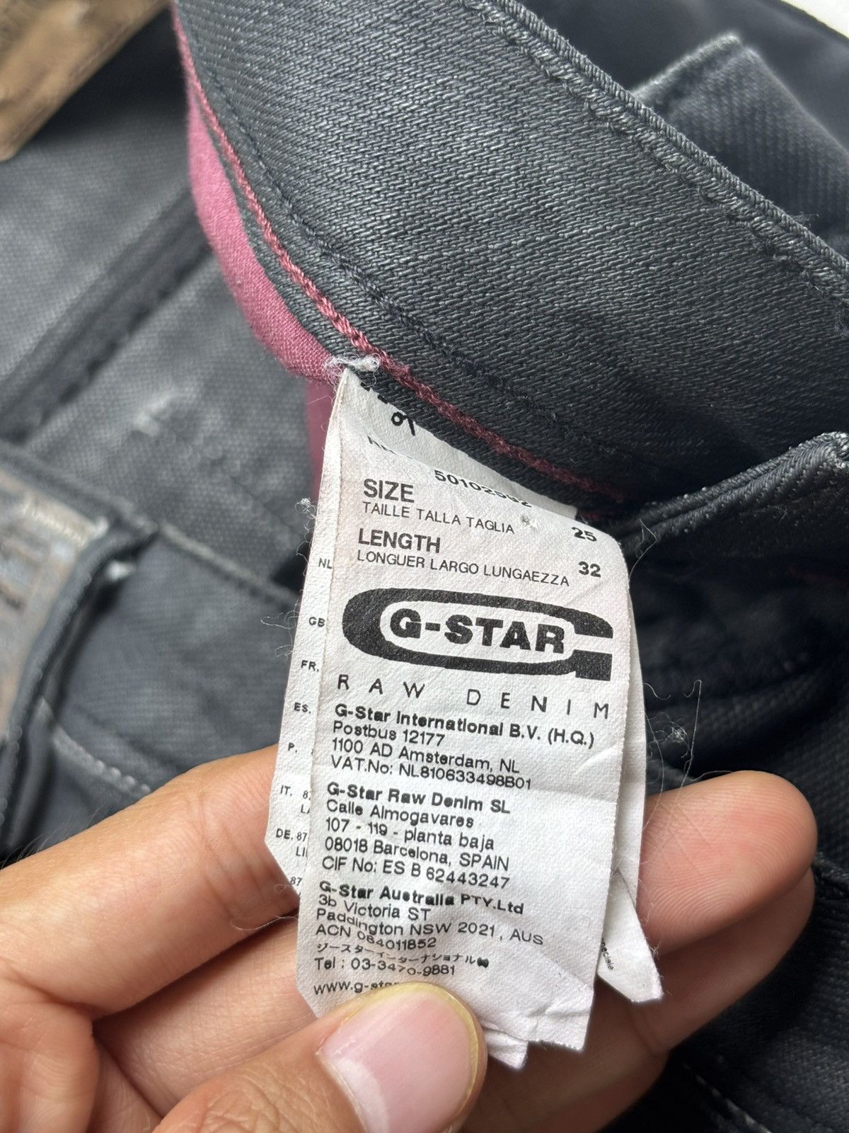 Hedi Slimane Waxed Biker Skinny Denim Jeans Size US 28 / EU 44 - 7 Thumbnail