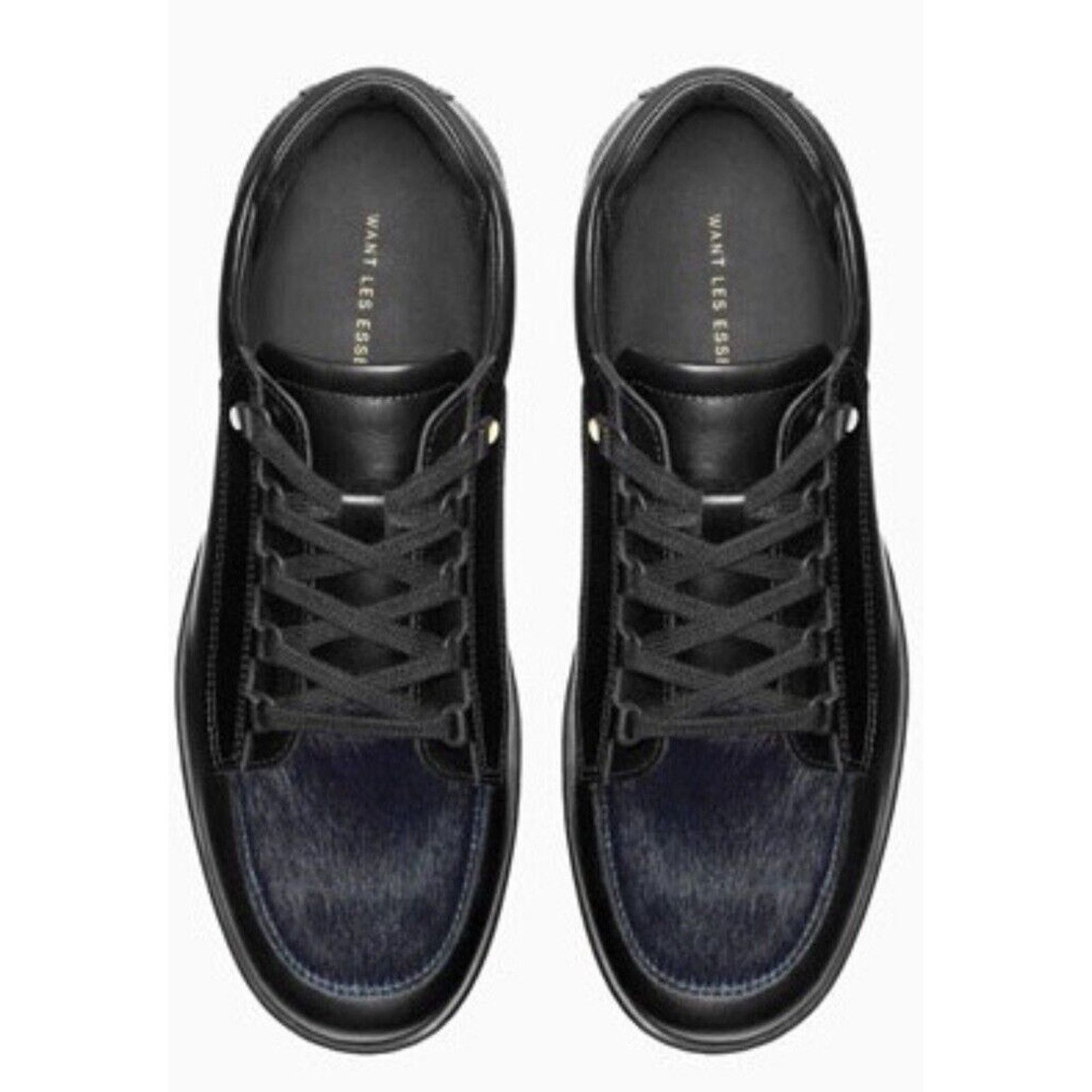 WANT Les Essentiels NIB $450 Want Les Essentiels Leather & Pony Hair Sneaker, 12 Size US 12 / EU 45 - 1 Thumbnail