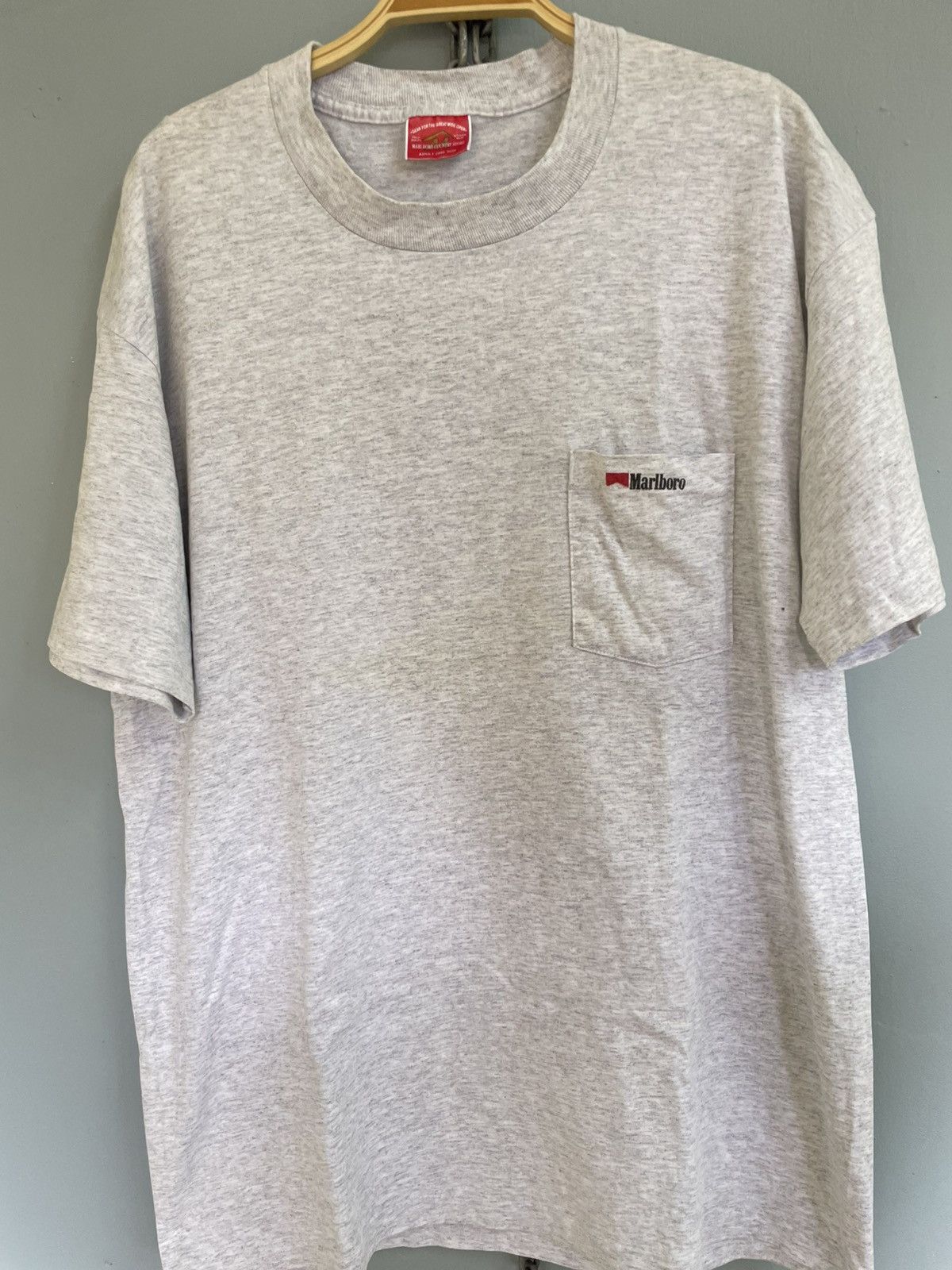 Vintage Vintage 90s Marlboro Country Store pocket tee Size US L / EU 52-54 / 3 - 3 Thumbnail