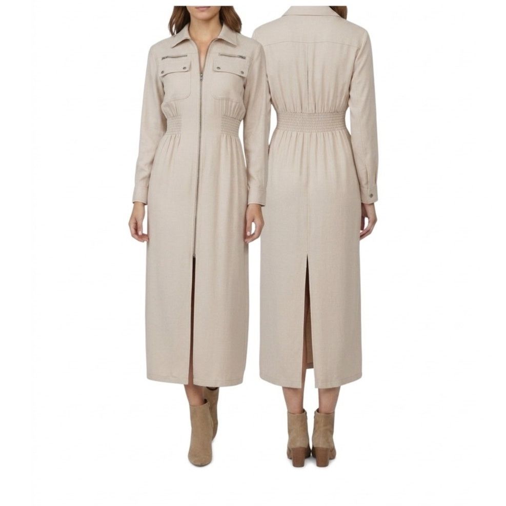 Vintage Karen Alexander vintage khaki full zip trench dress size 12 Size XL / US 12-14 / IT 48-50 - 2 Thumbnail