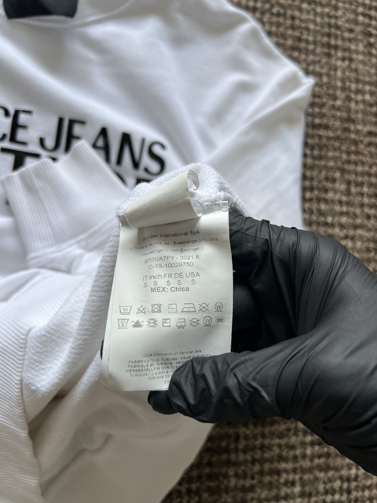 Versace Jeans Couture Versace Jeans Couture Big Logo Sweatshirt White Size US S / EU 44-46 / 1 - 10 Thumbnail