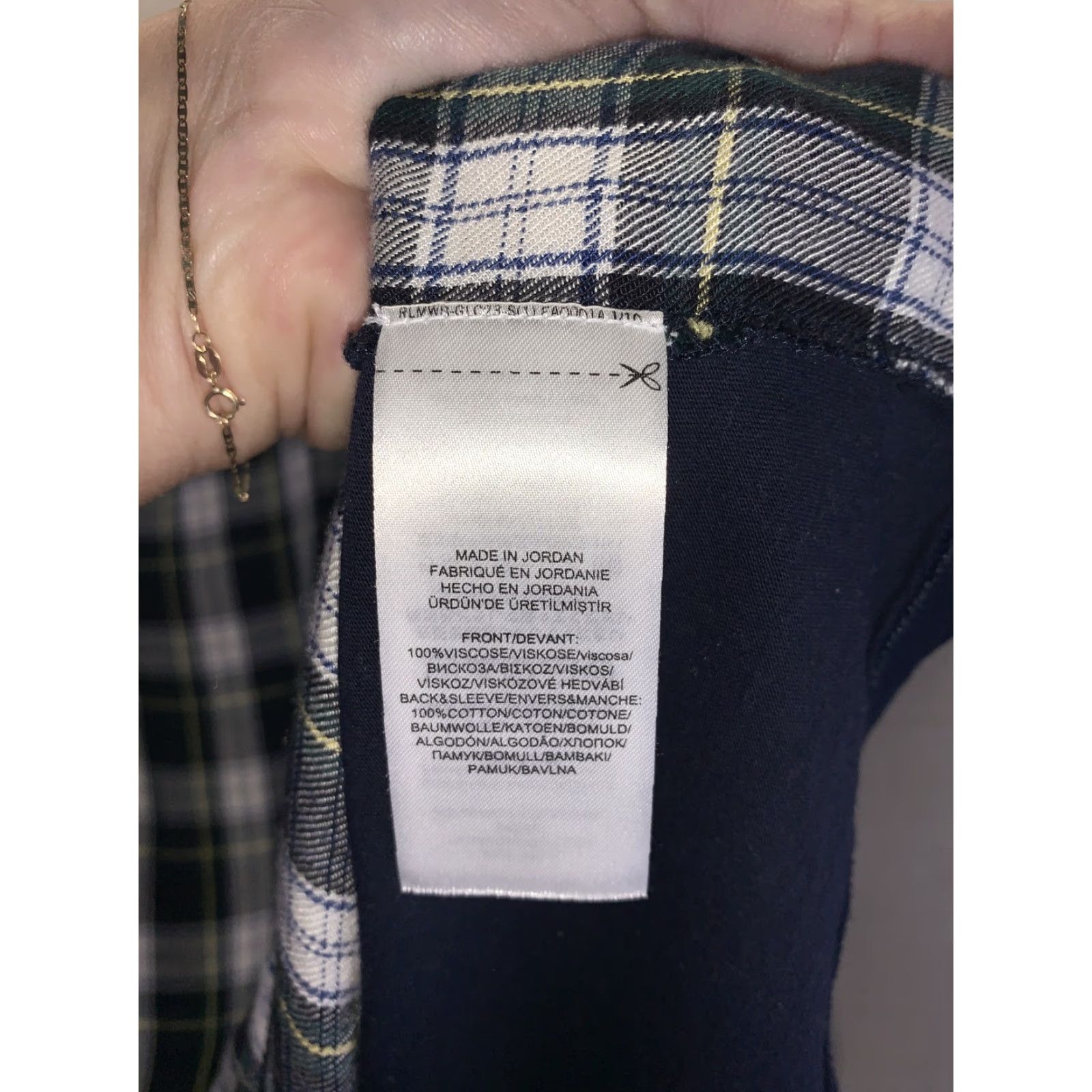 Ralph Lauren Lauren Ralph Lauren Womens Green Plaid Short Sleeve T Shirt Size M-7208 Size M / US 6-8 / IT 42-44 - 4 Thumbnail
