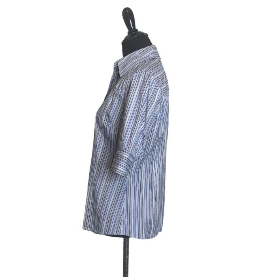 Express Express stretch pinstripes buttoned shirt size 2 Size XS / US 0-2 / IT 36-38 - 6 Thumbnail