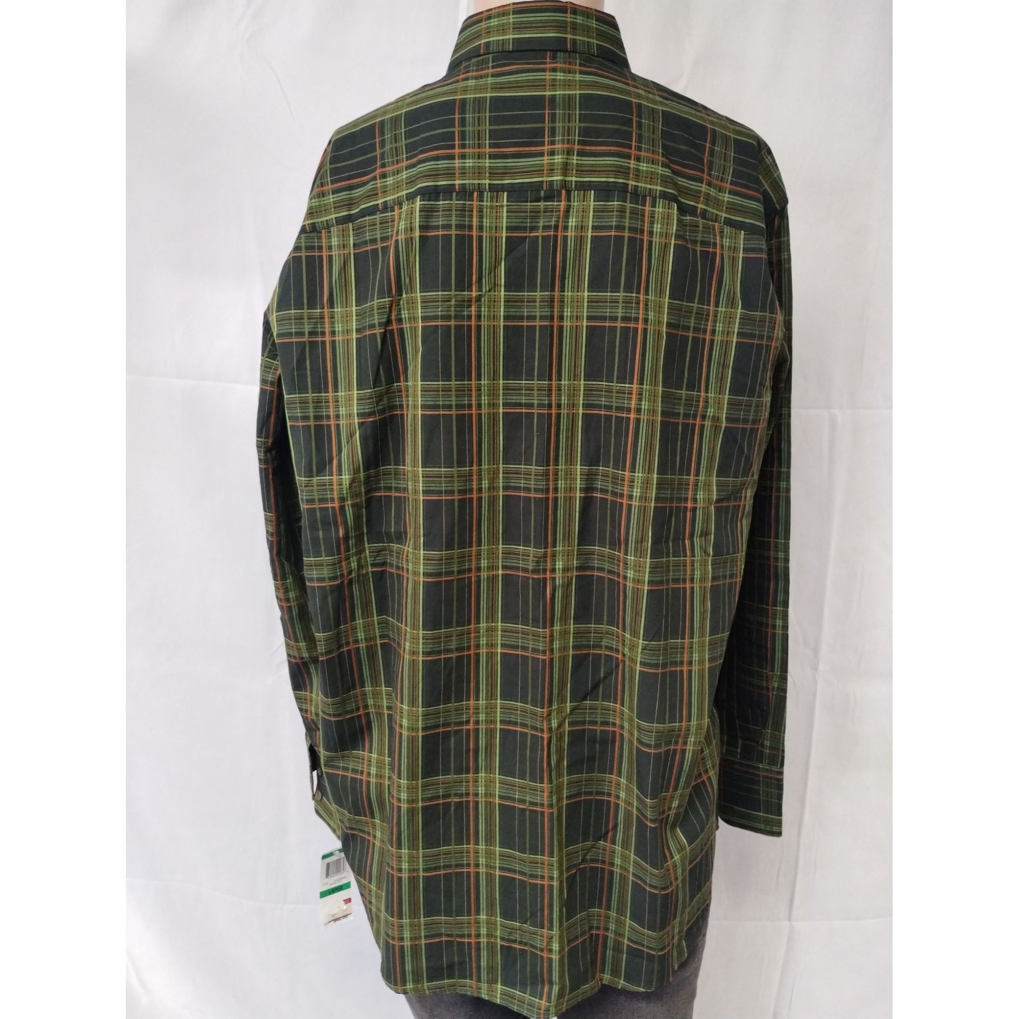 Alfani Alfani Men's Green Plaid Shirt/Button Up Size L SKU 3992 Size US L / EU 52-54 / 3 - 2 Thumbnail