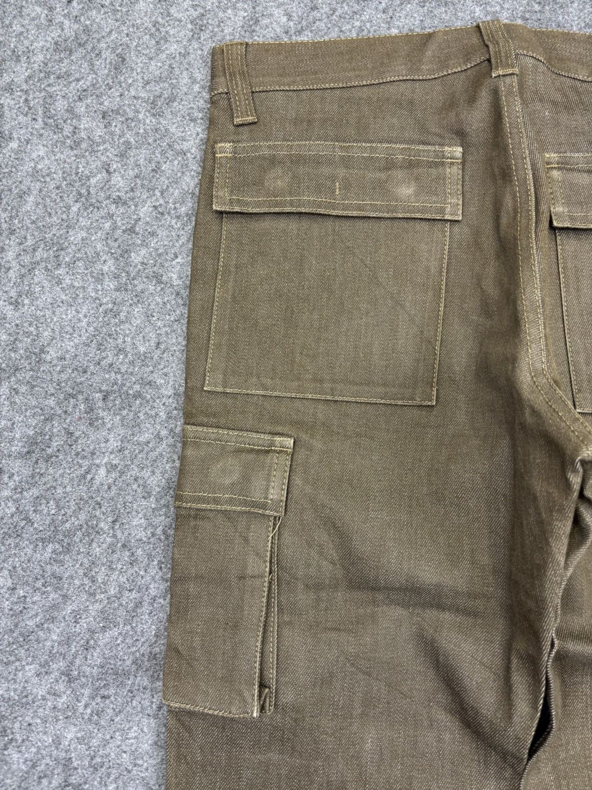 Designer INED Homme Super Japanese Designer Flare Cargo Denim F737 Size US 30 / EU 46 - 9 Thumbnail