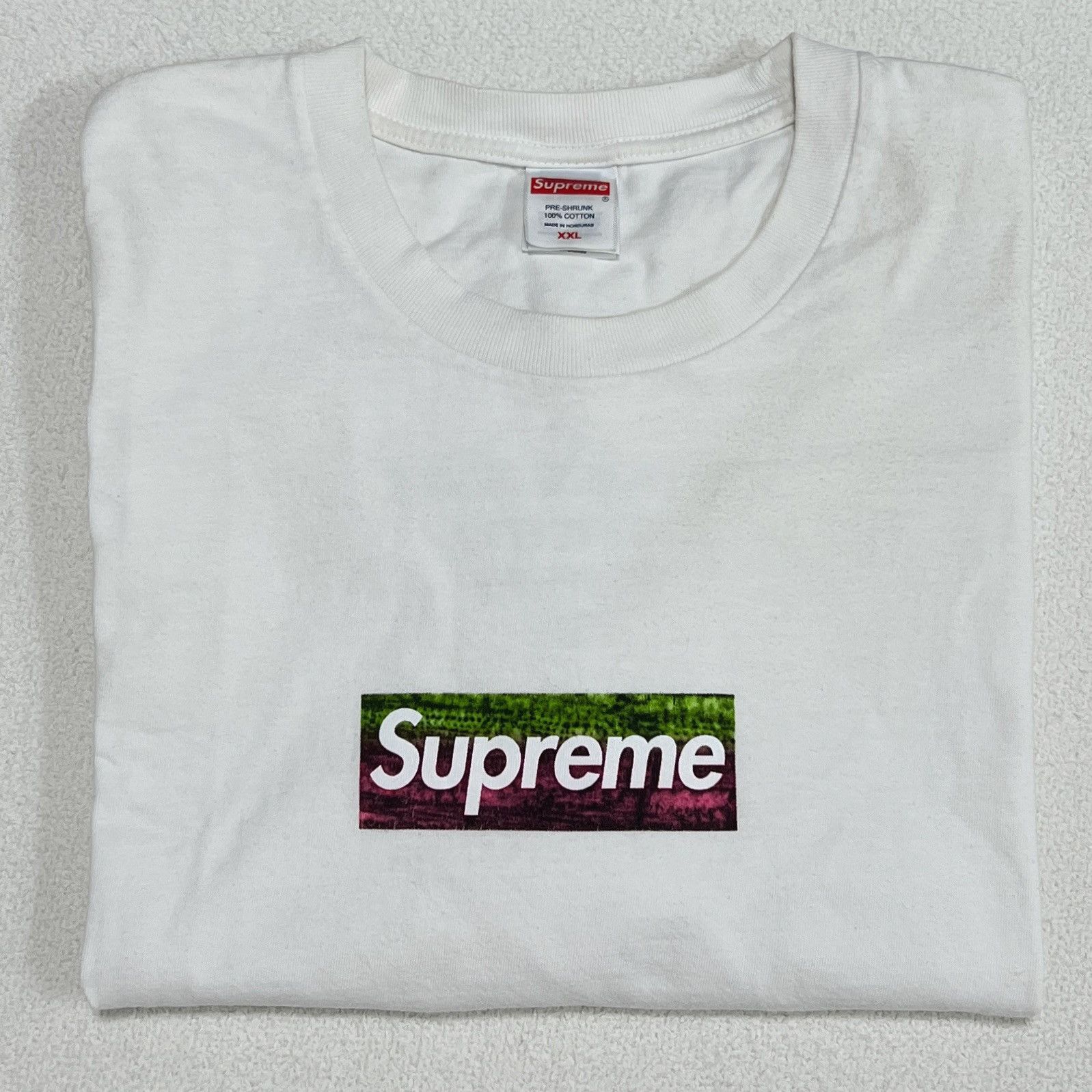 Supreme SS26 supreme Arabic box logo tee (White) (XXL) | Grailed