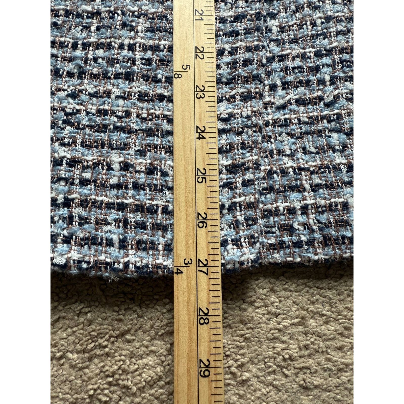 House of Harlow House of Harlow Double Breasted Tweed Blazer Navy/White M Size M / US 6-8 / IT 42-44 - 12 Thumbnail