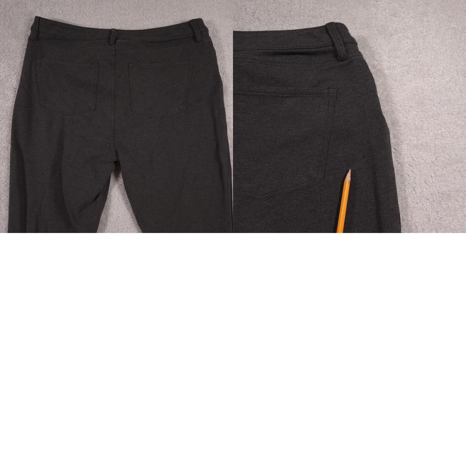 Talbots Talbots Pants Womens Large Charcoal Gray Ponte Skinny 5-Pocket Zip Fly Knit Jeans-Style Size 36" / US 14 / IT 50 - 9 Thumbnail
