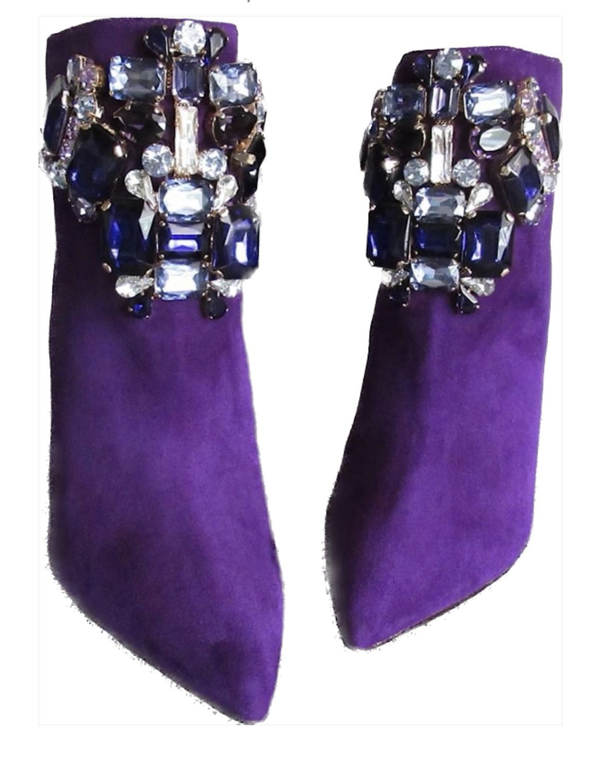 Dsquared2 Dsquared2 purple suede and crystal Size US 6 / IT 36 - 1 Thumbnail