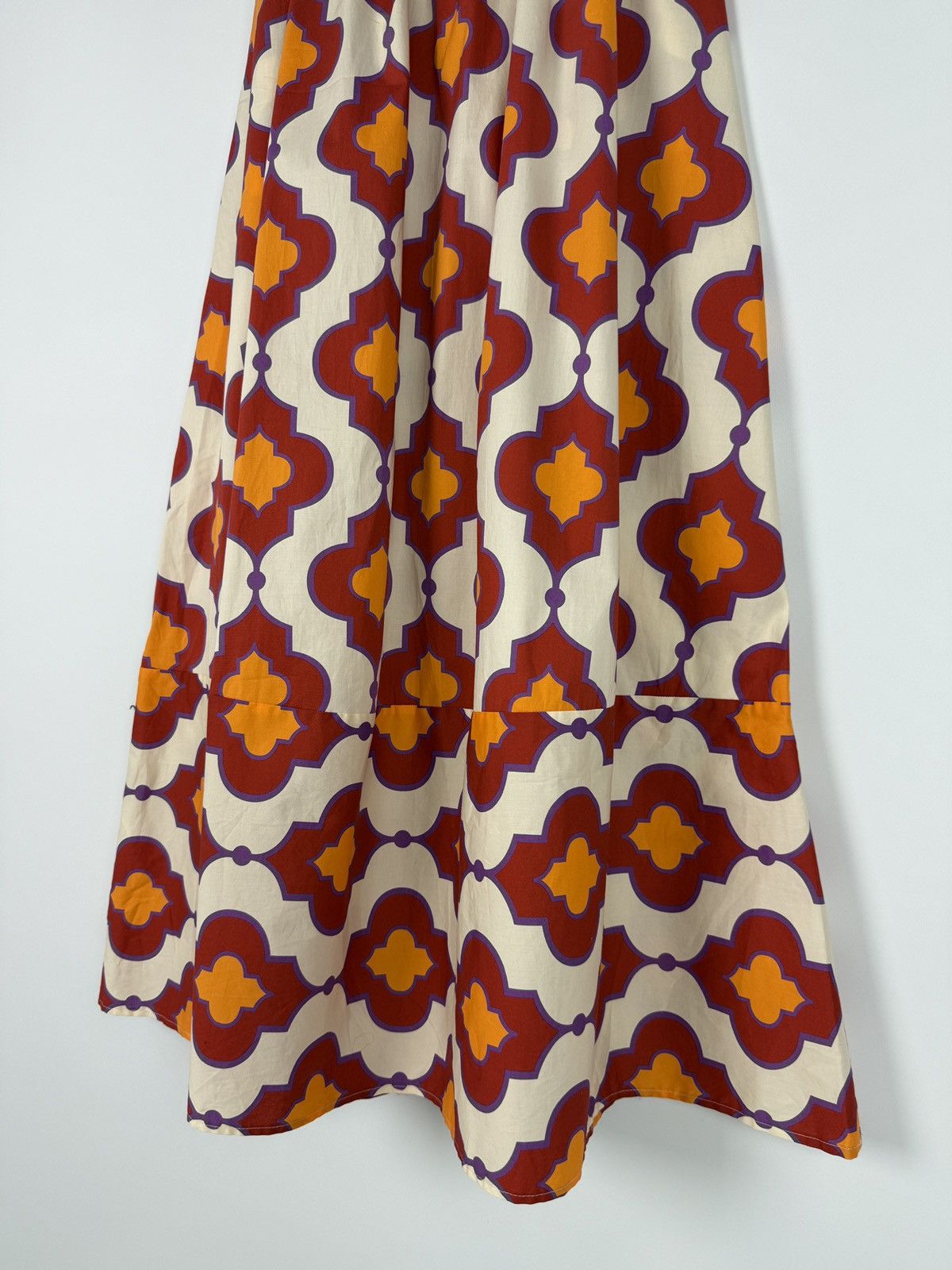 Other NIU Fashion Cotton Printed Brick Multicolor Maxi Skirt S Size 26" / US 2 / IT 38 - 7 Thumbnail