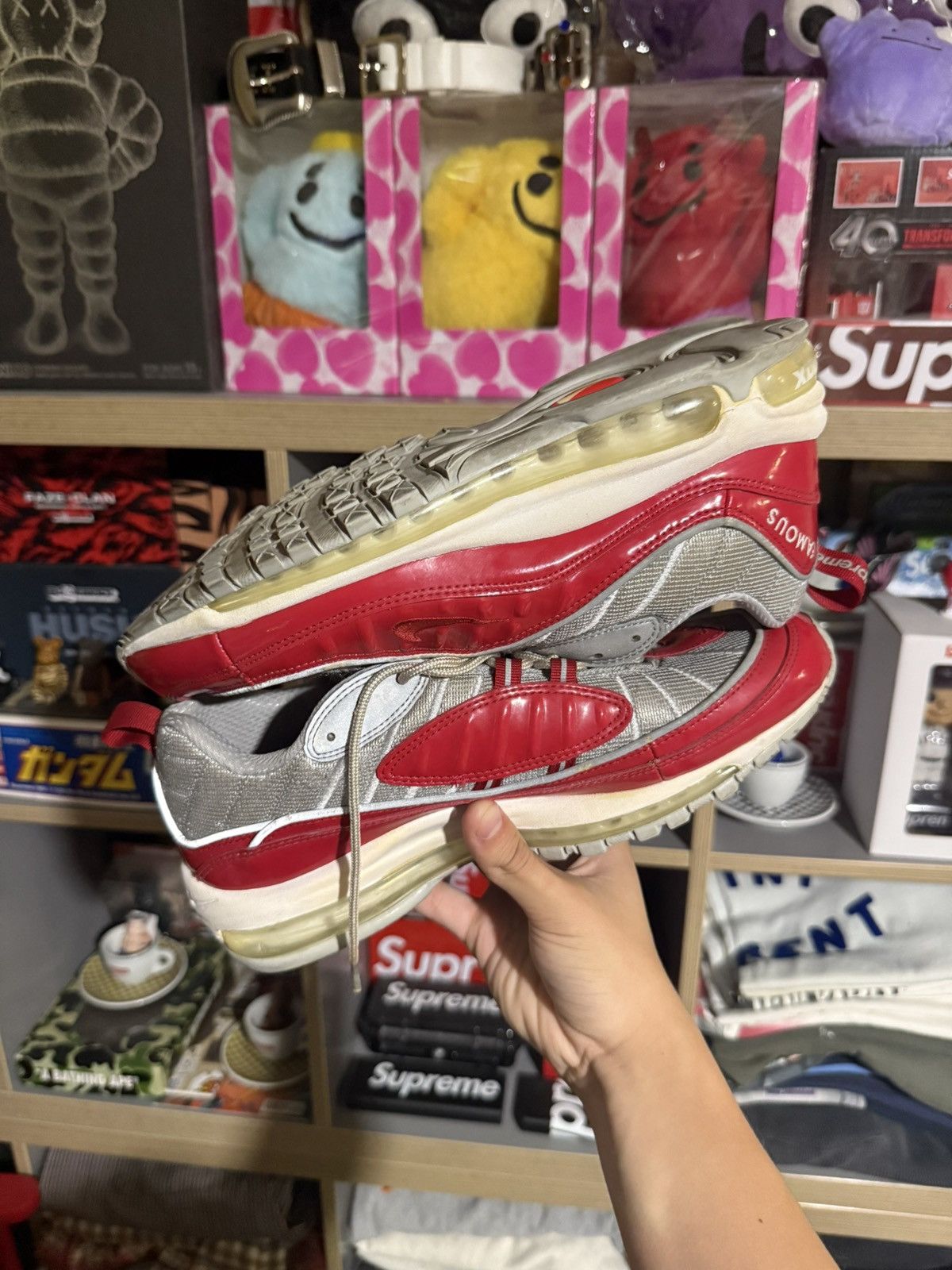 Nike × Supreme Nike x Supreme Air Max 98 Varsity Red Size US 10 / EU 43 - 5 Thumbnail