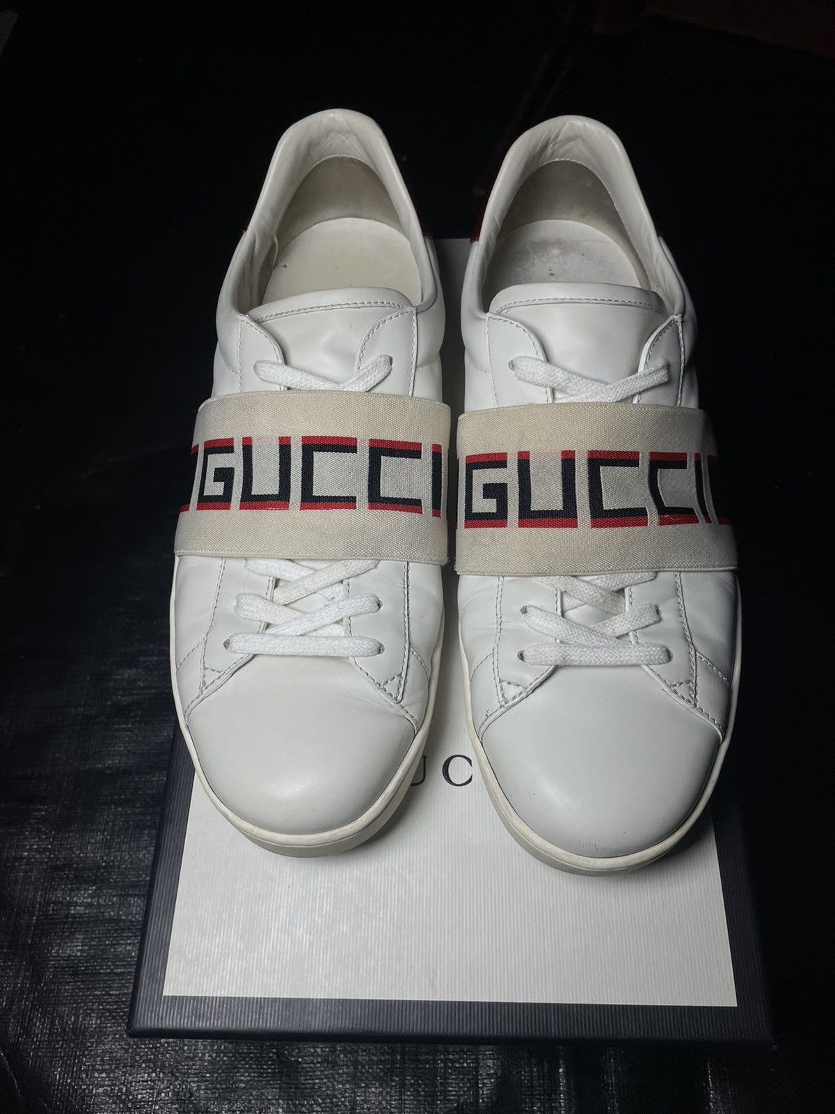 Gucci Gucci Stripe Leather Sneaker Size US 9 / EU 42 - 2 Thumbnail