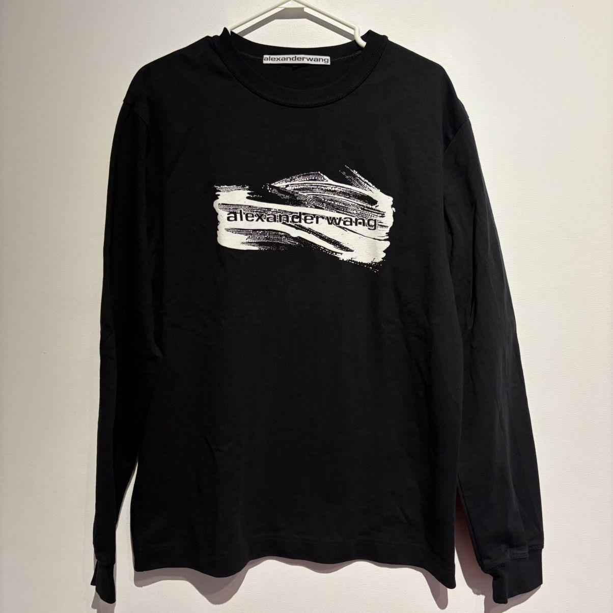 Alexander Wang Black Soap Suds Long Sleeve T-Shirt 2022 Size US S / EU 44-46 / 1 - 1 Thumbnail