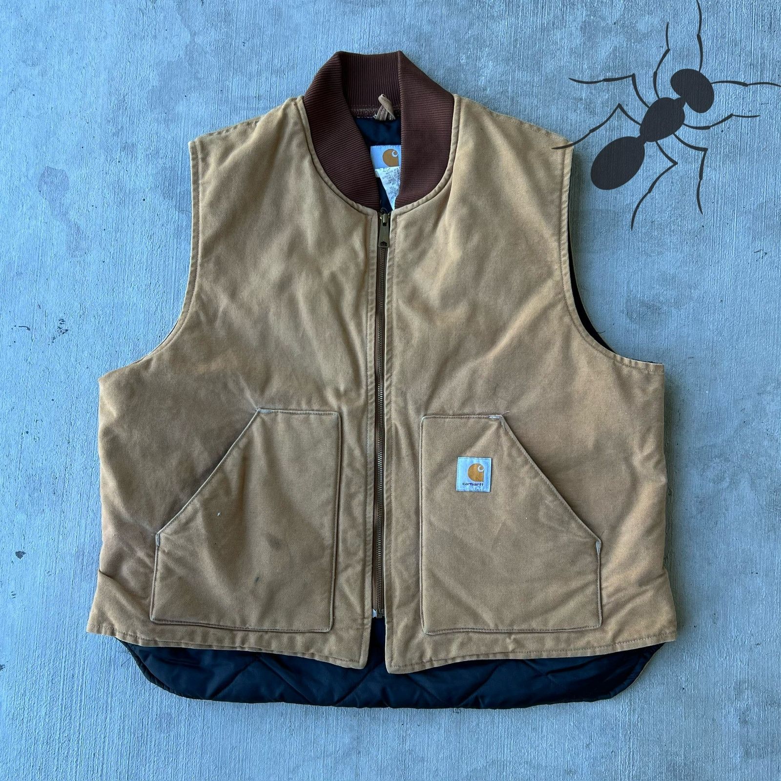 Carhartt × Vintage Carhartt V01 BRN brown work wear vest Size US XXL / EU 58 / 5 - 1 Thumbnail