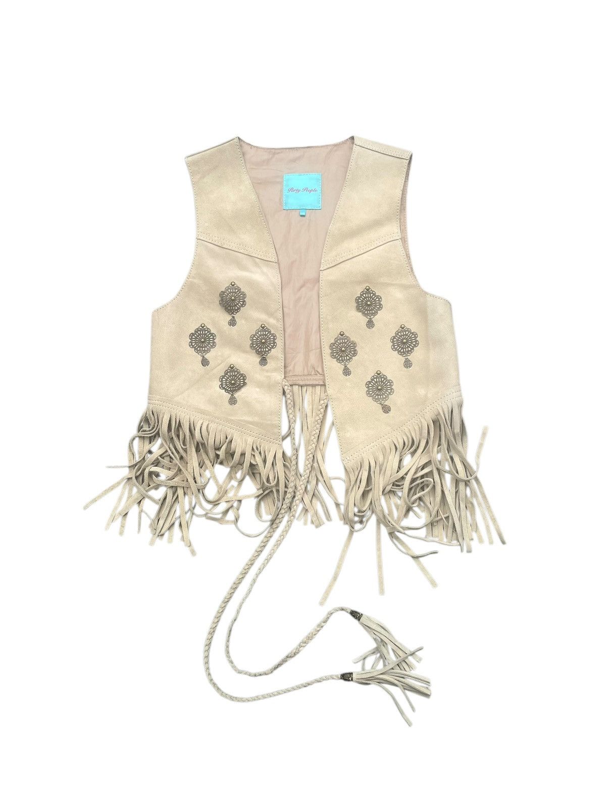 Japanese Brand Party People Kitson Japan Leather Vest Size XXS / US 00 / IT 34 - 1 Thumbnail
