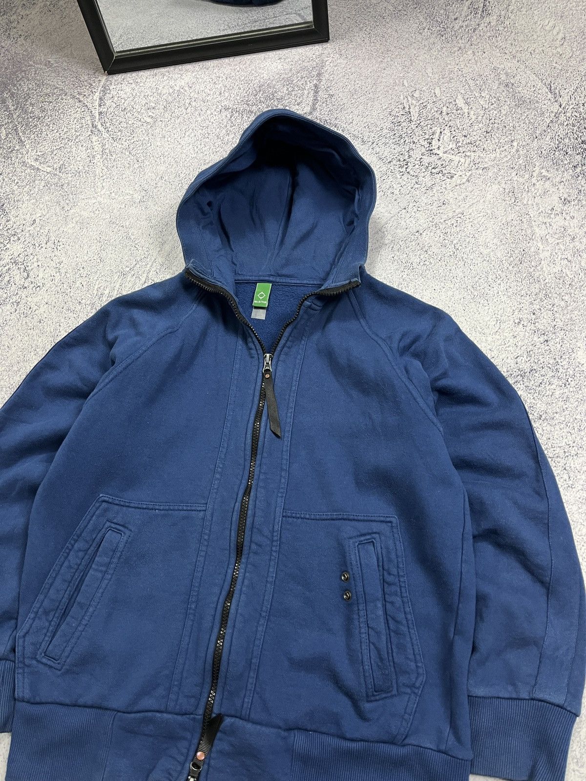 MA.STRUM × Vintage Vintage Ma.Strum Blue Zip Hoodie Size US S / EU 44-46 / 1 - 6 Thumbnail