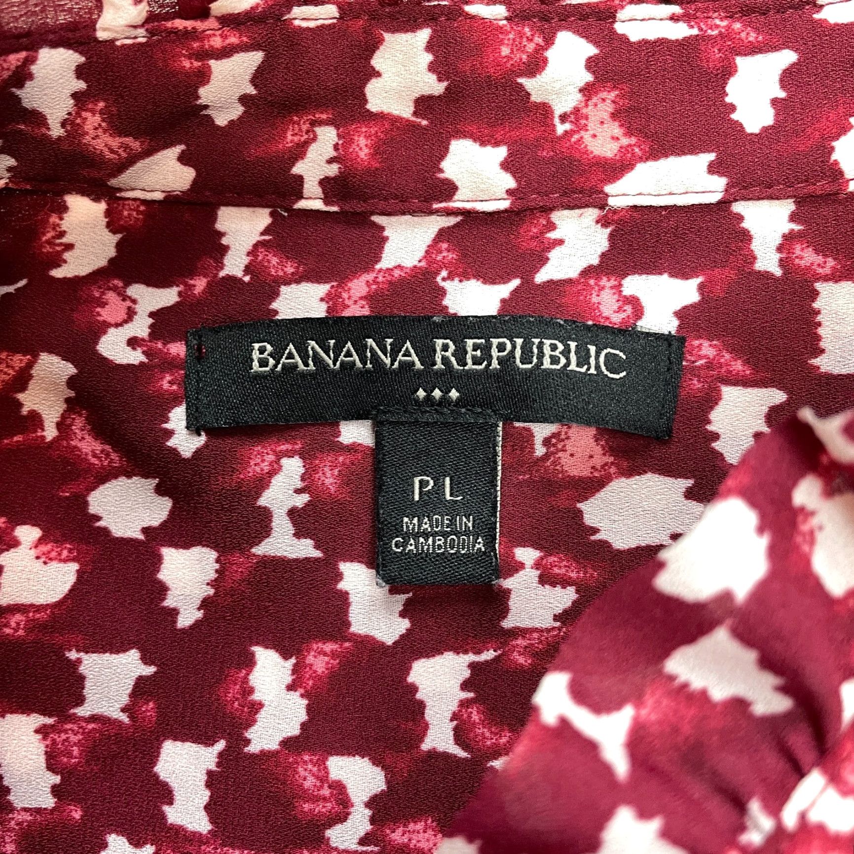 Banana Republic VINTAGE Banana Republic Blouse Tank Top Womens Petite Small Red Drapey Foxglove Sunset Shirt Size S / US 4 / IT 40 - 3 Thumbnail