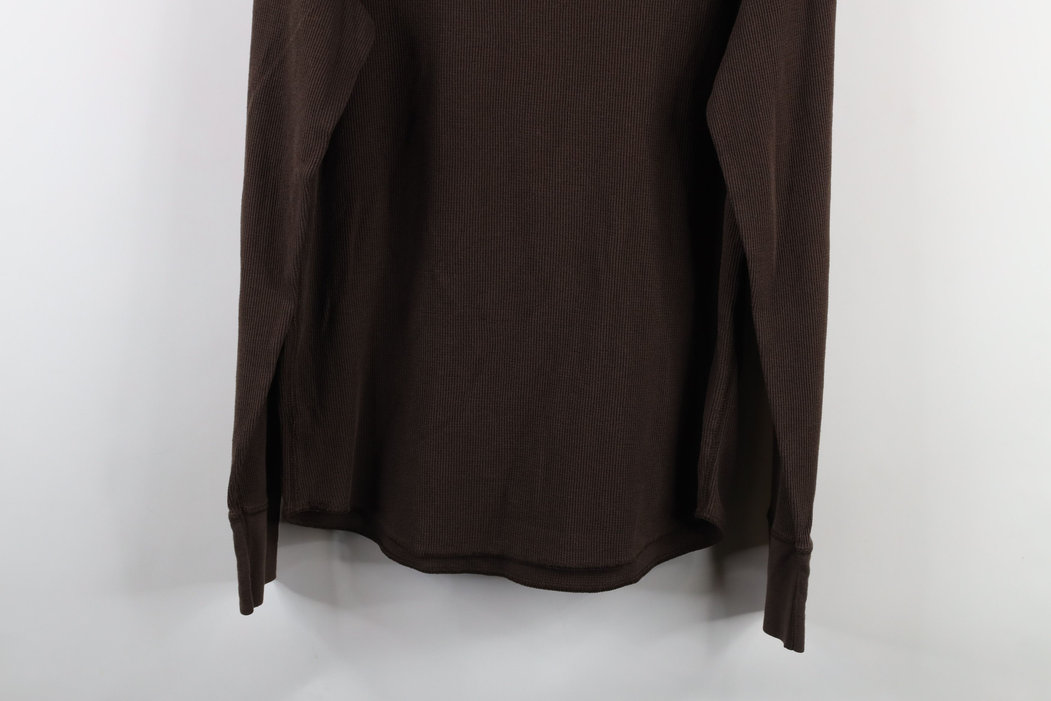 Gap × Vintage Vintage Gap Thermal Waffle Knit Long Sleeve T-Shirt Brown Size US M / EU 48-50 / 2 - 9 Thumbnail