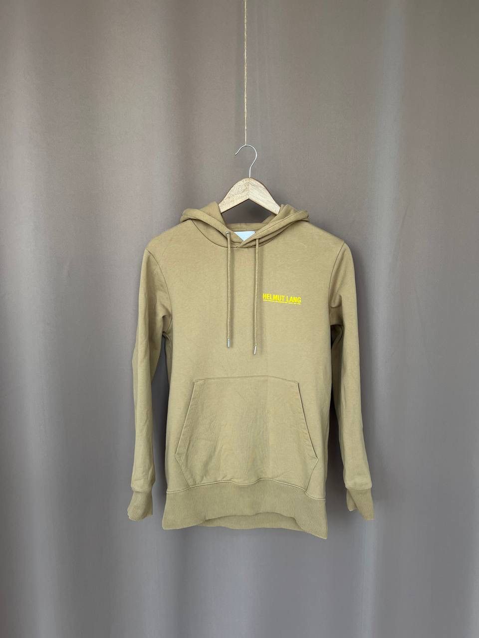 Helmut Lang Helmut Lang Hoodie Mens Size S Small Logo Olive Long Sleeve Size US S / EU 44-46 / 1 - 1 Thumbnail