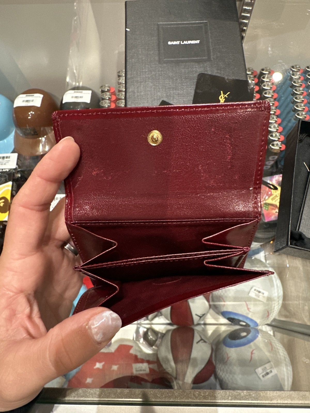 Yves Saint Laurent Yves Saint Laurent Tri-fold Wallet Size ONE SIZE - 4 Thumbnail