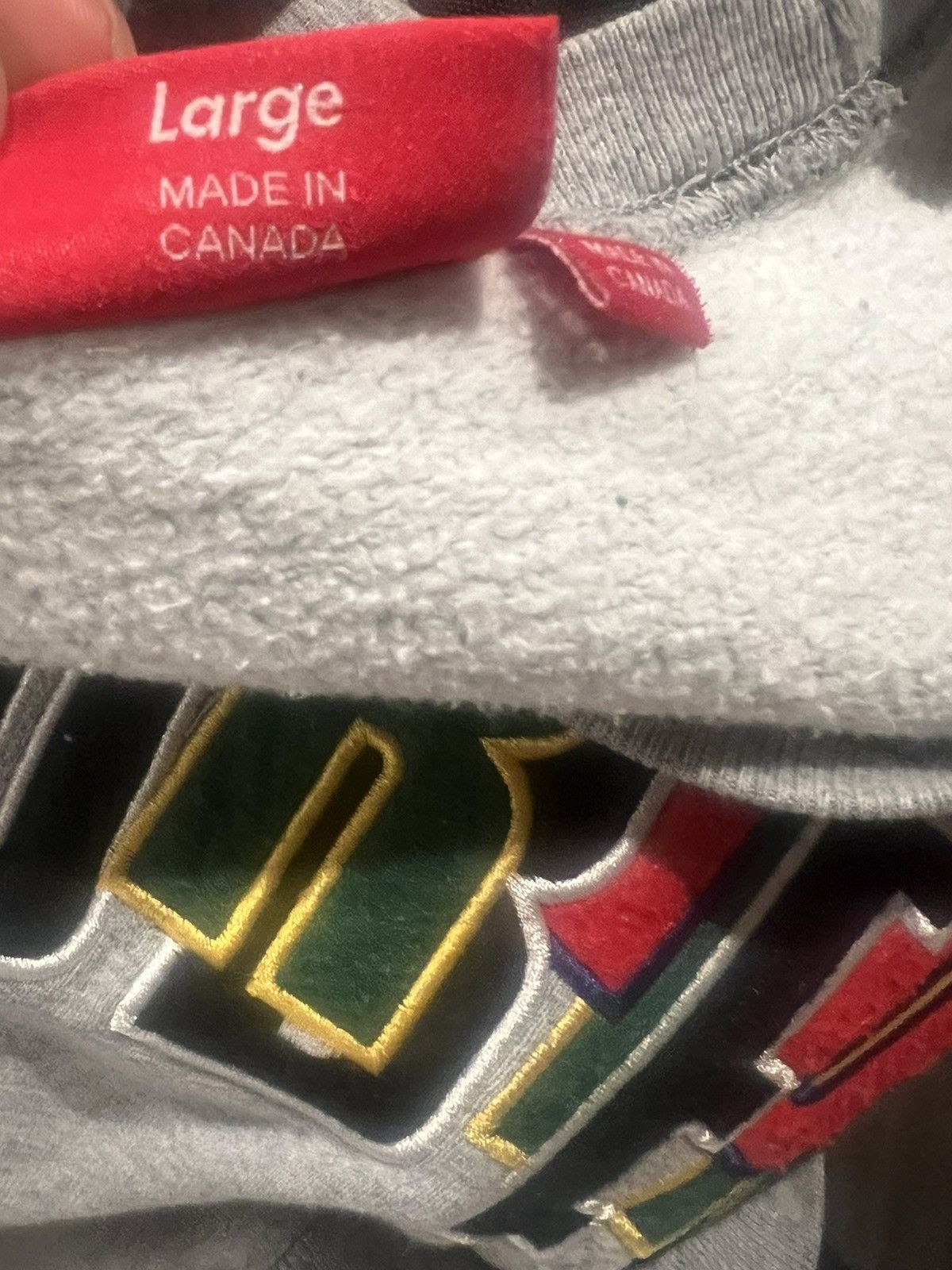 Supreme Supreme Stacked embroidered crewneck (Large) Size US L / EU 52-54 / 3 - 5 Thumbnail