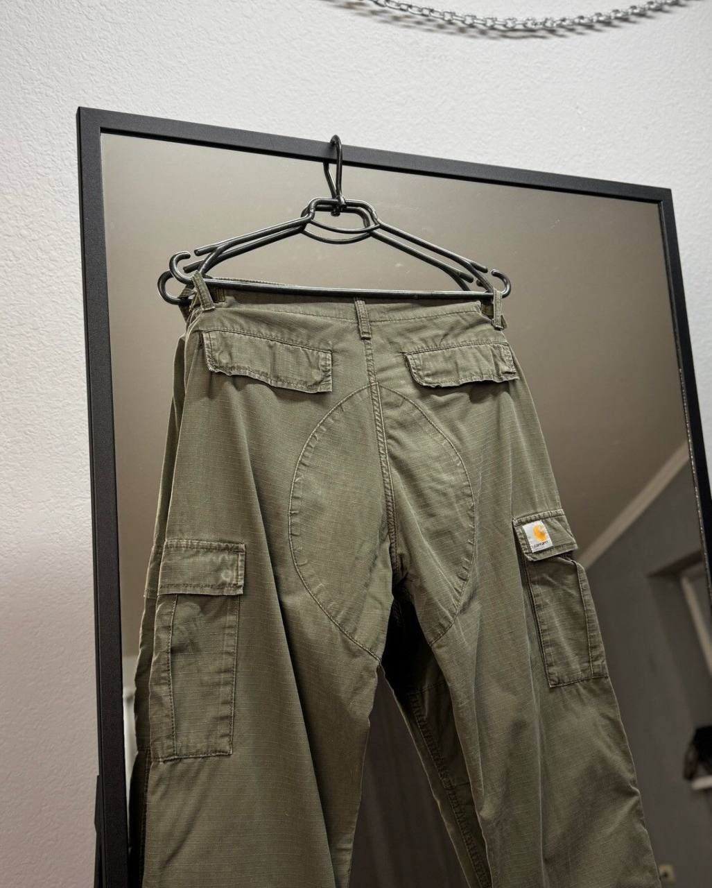Carhartt Cargo Vintage Pants Carhartt Double Knee Baggy Fit Opium Size US 31 - 10 Thumbnail
