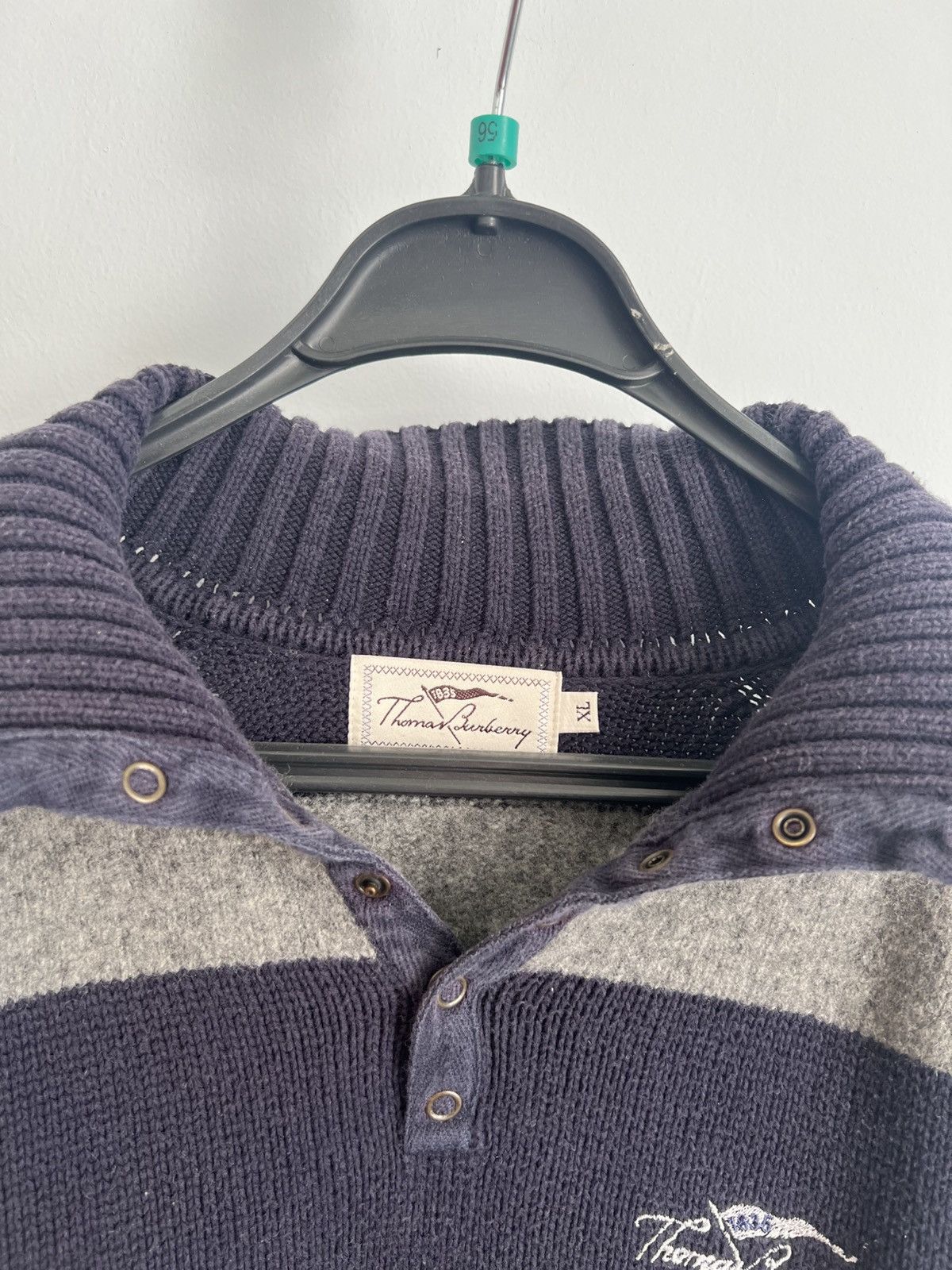 Burberry Vintage Thomas Burberry Sweater Size US XL / EU 56 / 4 - 5 Thumbnail