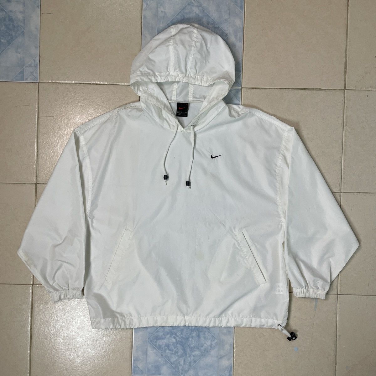 Nike 🔥LAST PRICE🔥 Nike Pullover White Plain Windbreaker Size US M / EU 48-50 / 2 - 2 Thumbnail