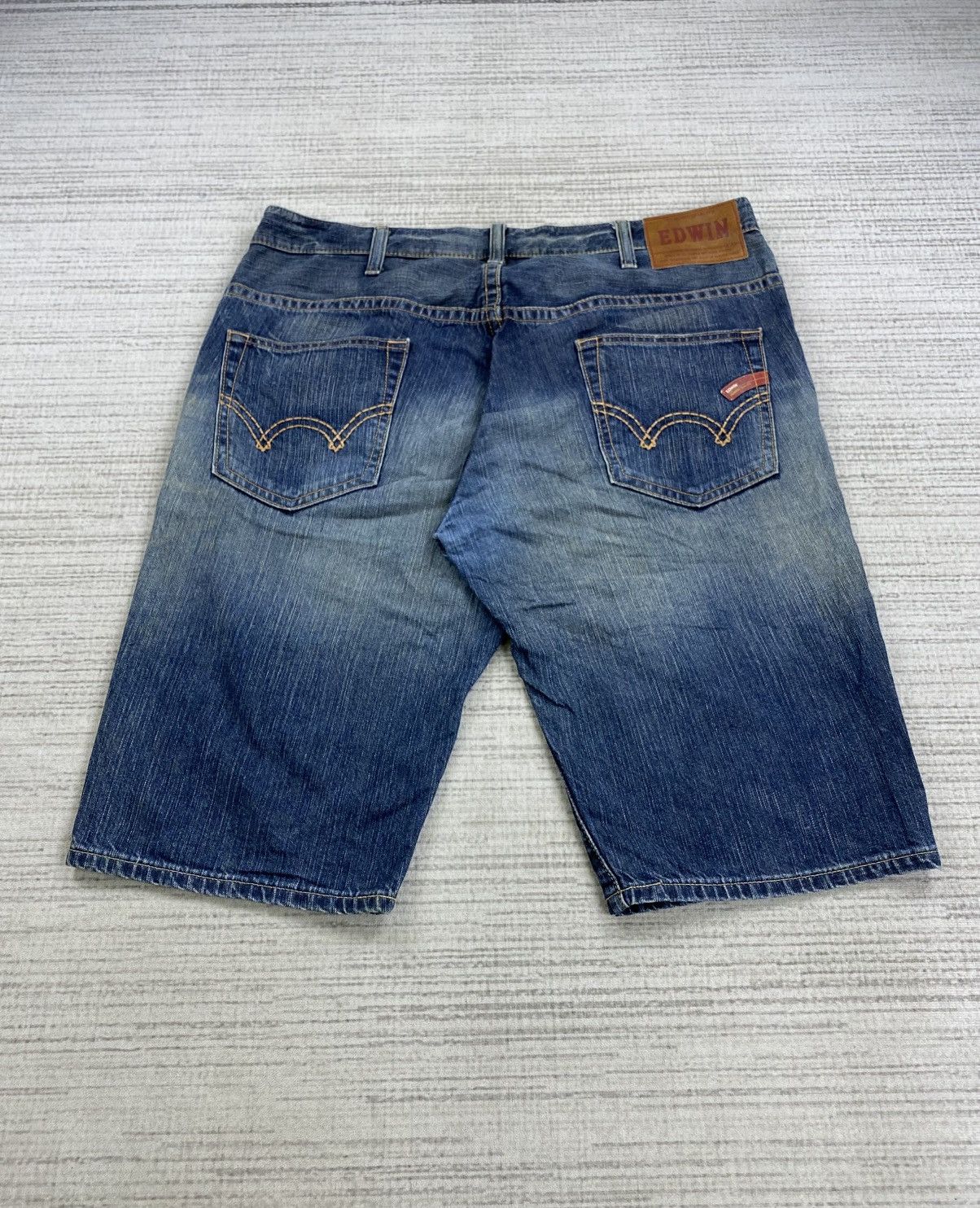 Edwin × Japanese Brand × Vintage Vintage Edwin Short Denim Pants Size US 38 / EU 54 - 2 Thumbnail