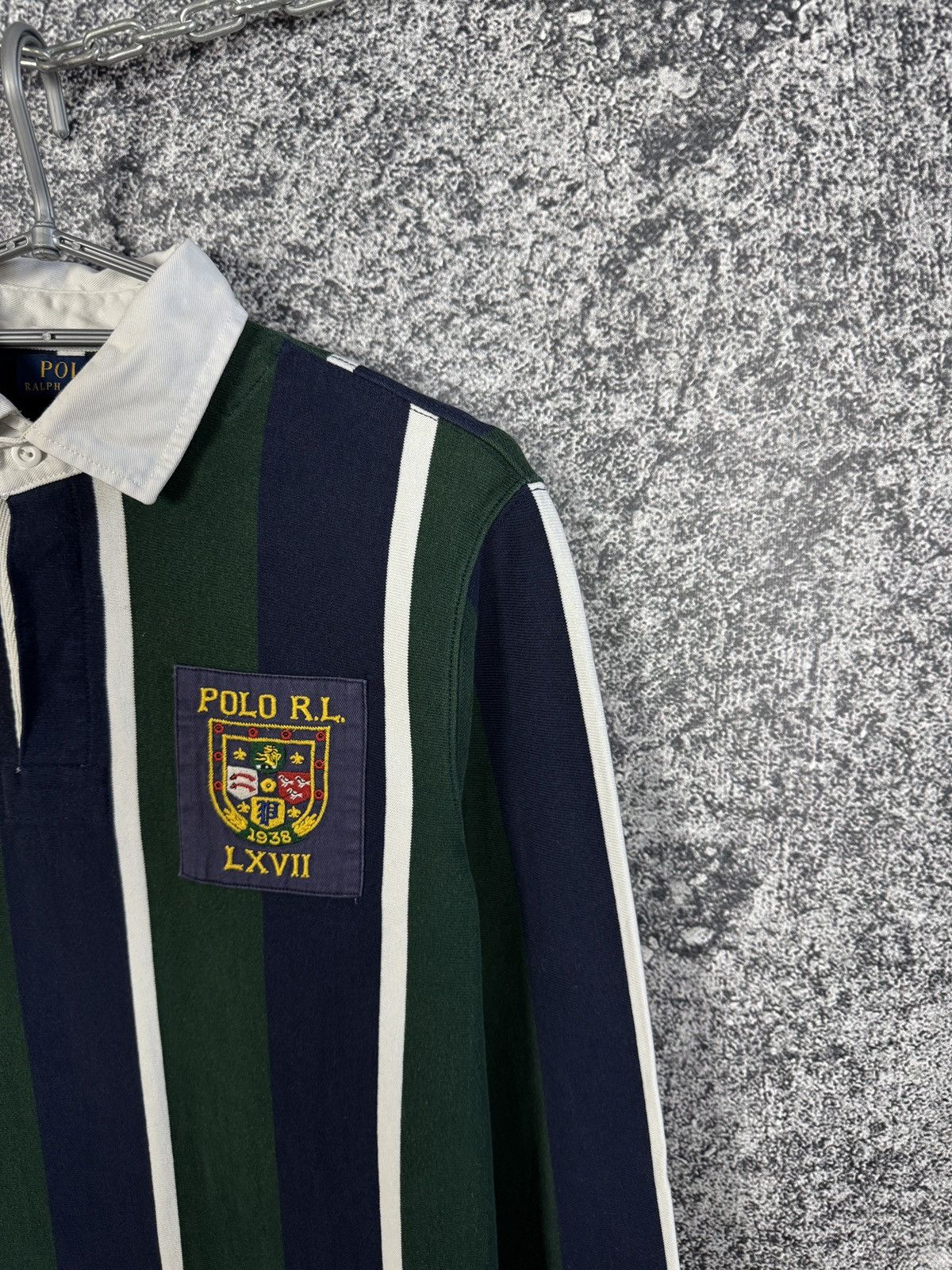 Polo Ralph Lauren Polo Ralph Lauren Polo Long Sleeve Striped Rugby Shirt Sz S Size US S / EU 44-46 / 1 - 2 Thumbnail