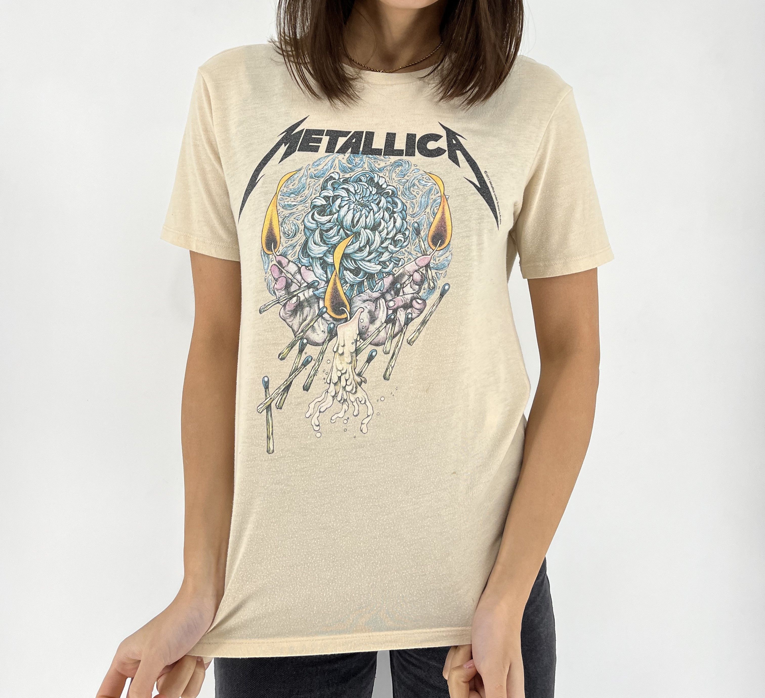 Band Tees Vintage Y2K Metallica Band Tour Distressed Tshirt Streetwear Size S / US 4 / IT 40 - 1 Thumbnail