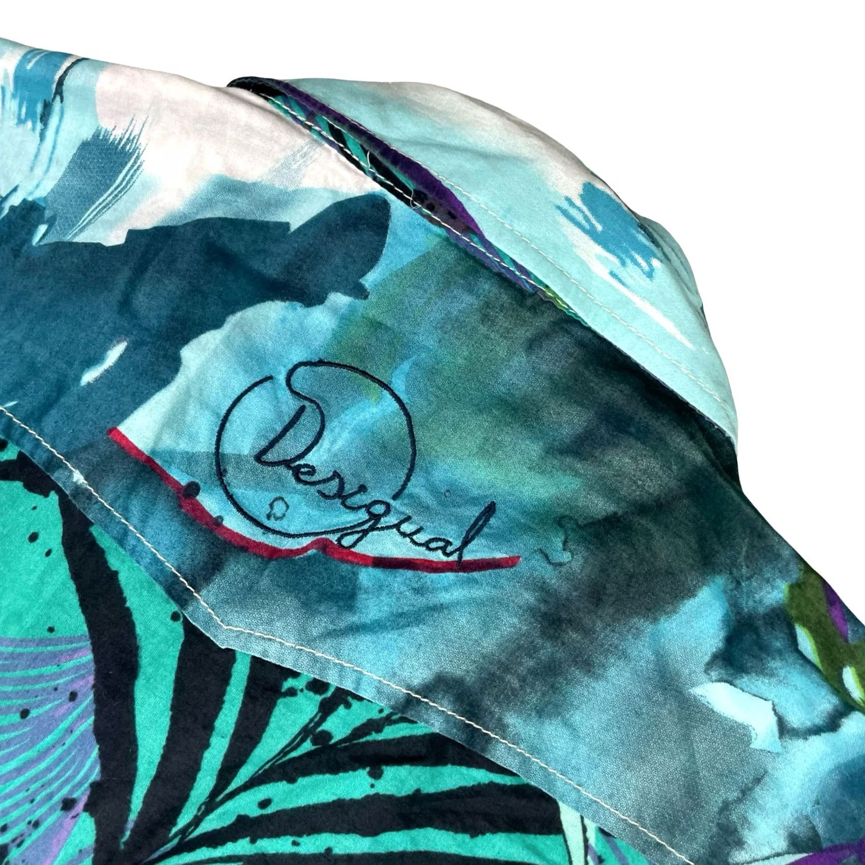 Desigual Desigual Men's Button Shirt Colorful Abstract L/S 100% Cotton XL Size US XL / EU 56 / 4 - 4 Thumbnail