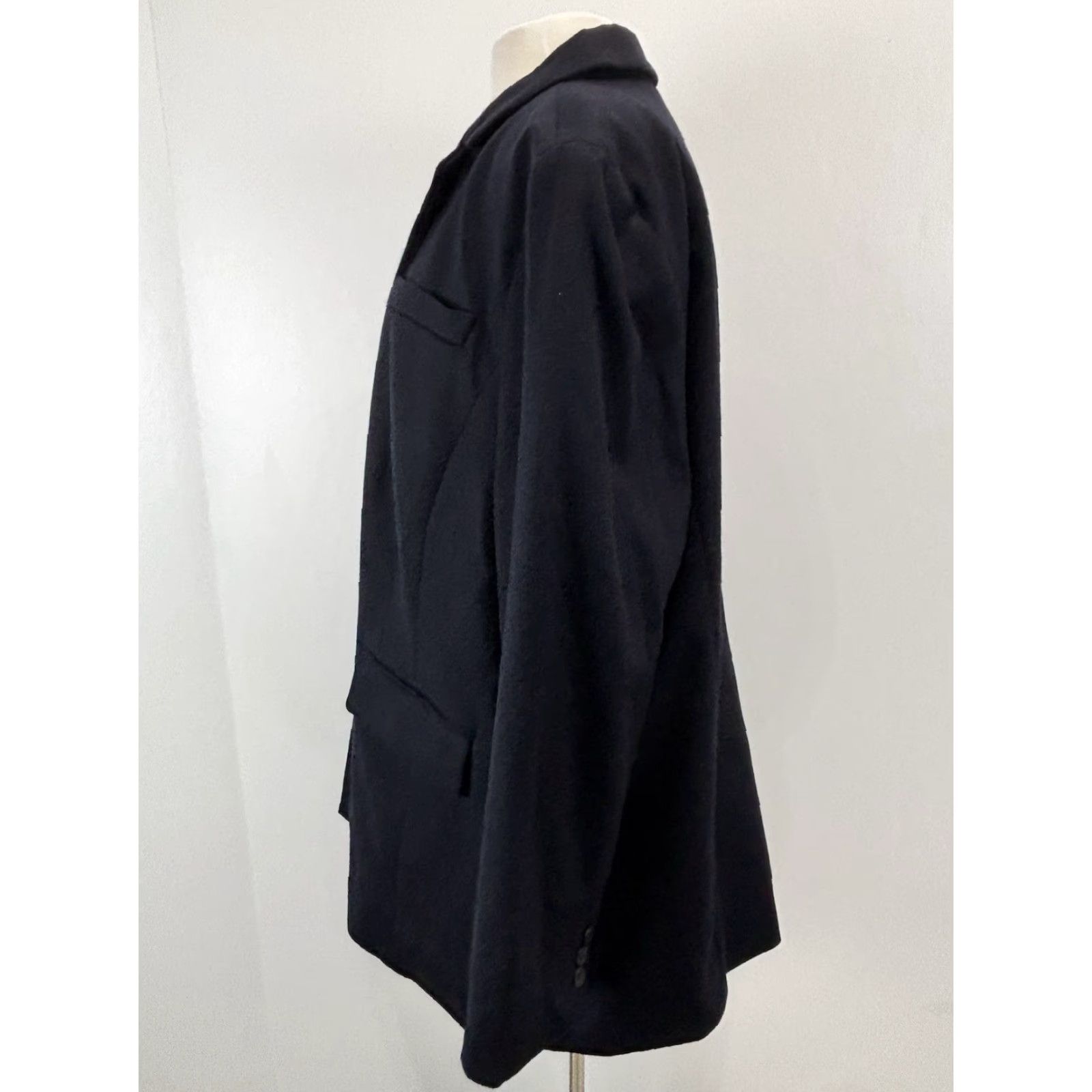 Talbots VINTAGE Talbots Wool Blend Blazer Jacket Women’s Plus Size 20W Navy Solid Long Sleeve Business Classic Preppy Fall Winter Spring Size 3XL / US 20-22 - 2 Thumbnail
