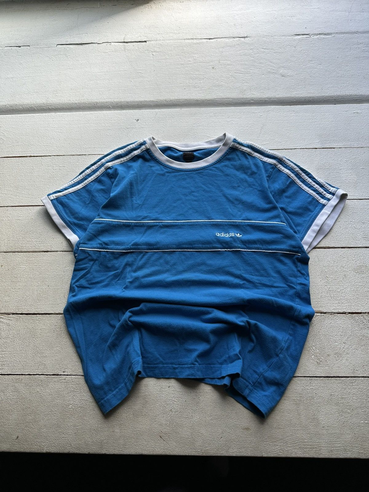 Adidas 🚨 VINTAGE ADIDAS RARE TEE Y2K BALENCI STYLE ARCHIVE OVER Size US L / EU 52-54 / 3 - 1 Thumbnail