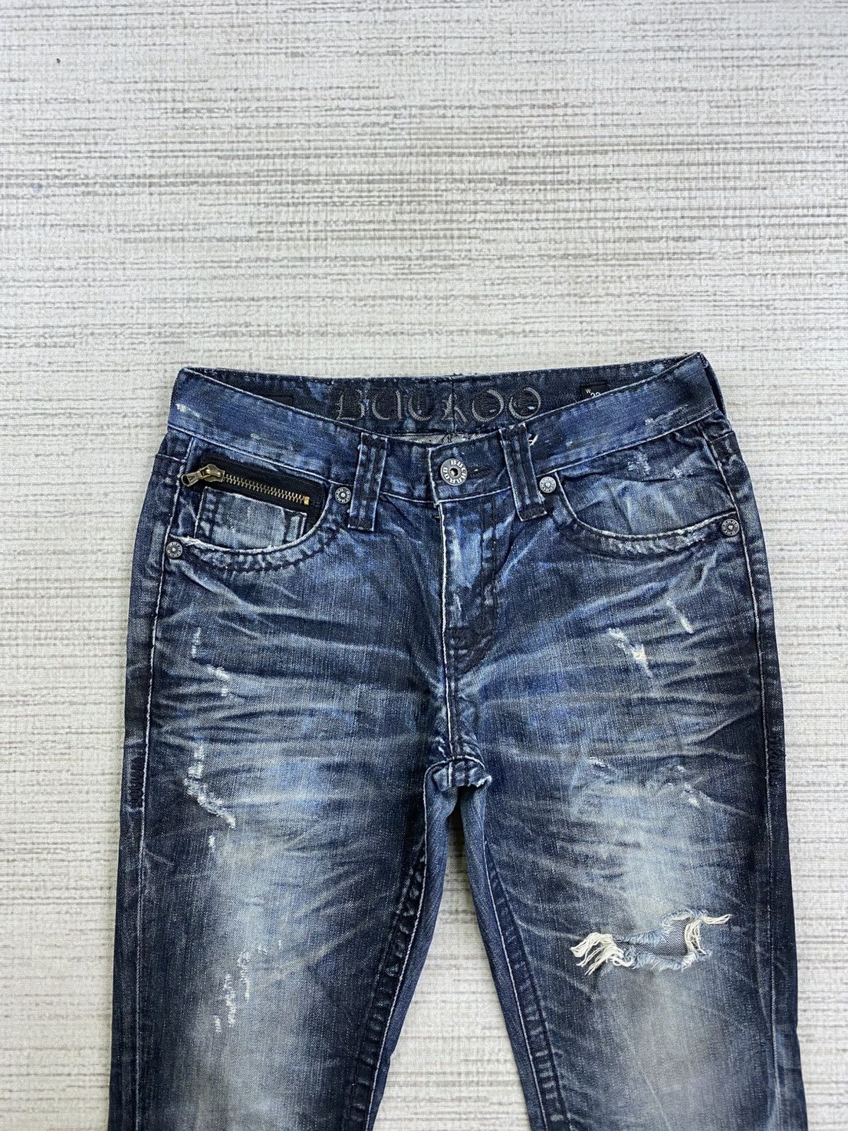 If Six Was Nine 🔥Buckaroo Jeans Distressed Rare Denim Pants Size US 32 / EU 48 - 5 Thumbnail