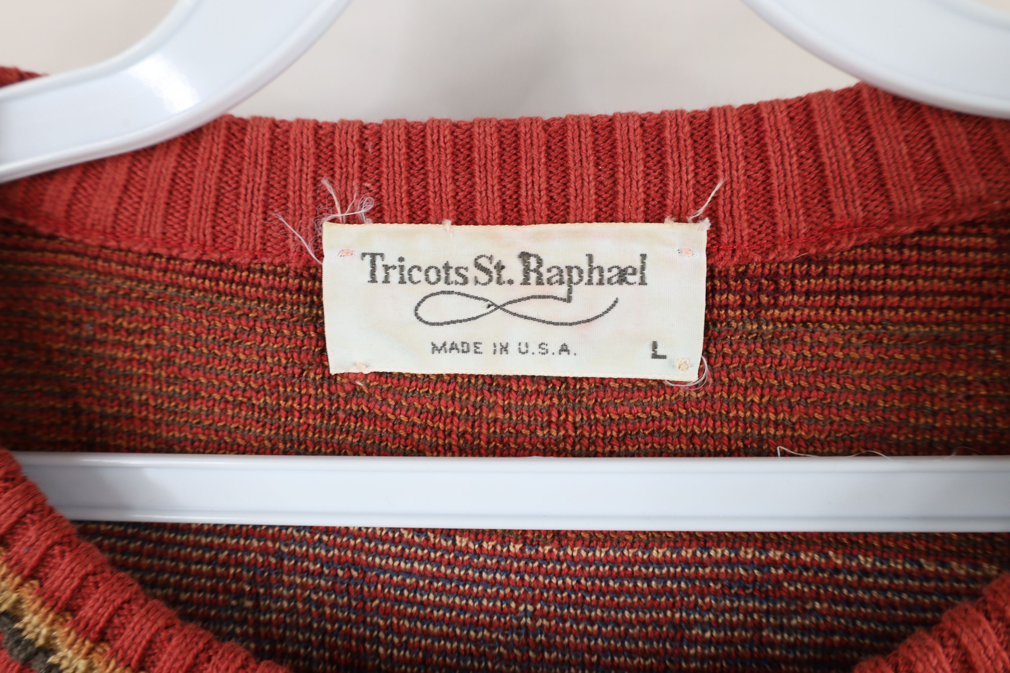 Vintage Vintage 90s Streetwear Geometric Cotton Crewneck Sweater USA Size US L / EU 52-54 / 3 - 6 Thumbnail