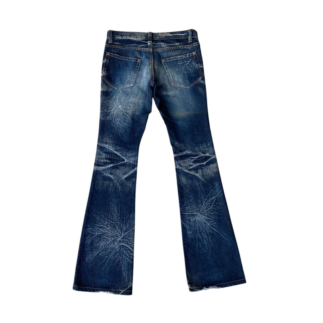 Japanese Brand FLARED STARBURST WASH BY MODERN LOVERS RUSTY GHOSTCLAW MARK Size US 28 / EU 44 - 11 Thumbnail