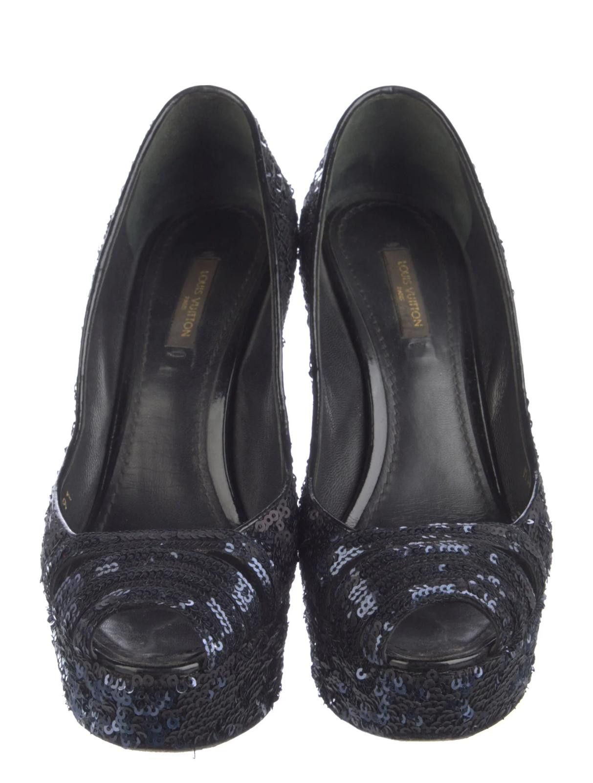 Louis Vuitton Louis Vuitton Sequins Glitter Accents Pumps US6 EU37 Size US 6 / IT 36 - 3 Thumbnail