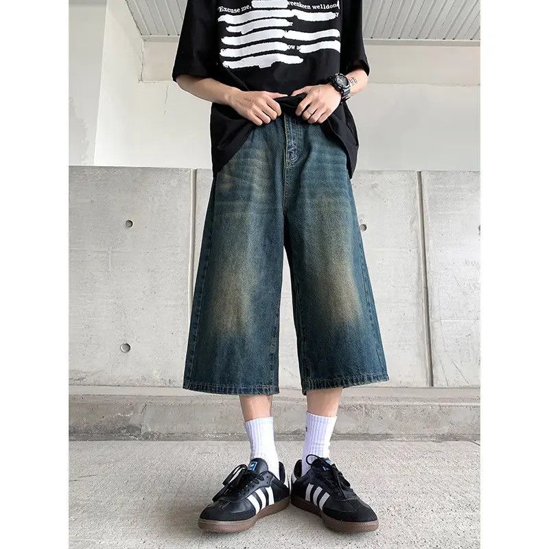 Japanese Brand × Jean Retro loose wide leg straight leg jeans Size US 32 / EU 48 - 5 Thumbnail
