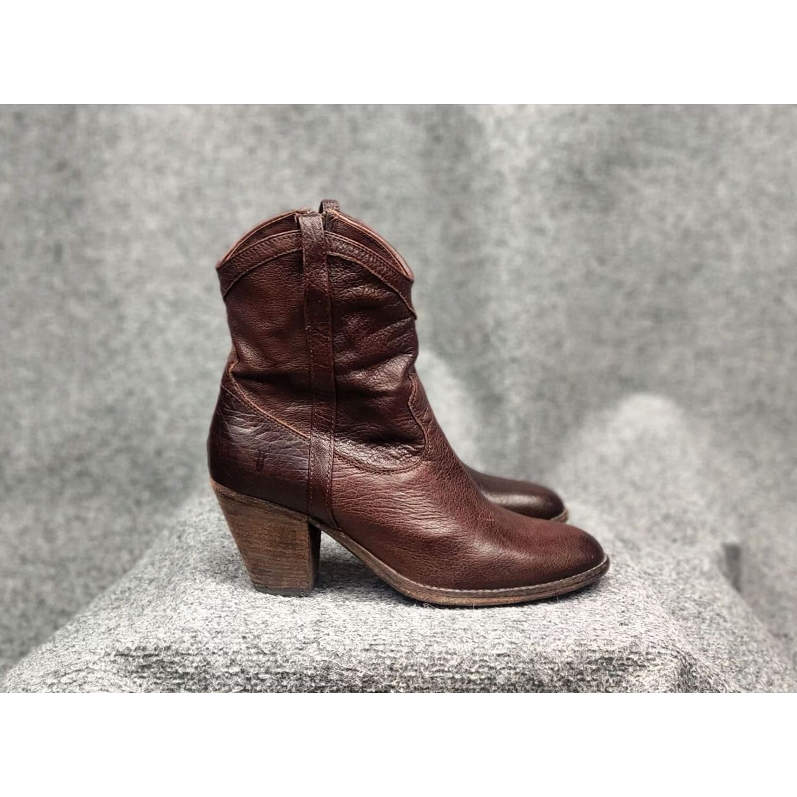 Frye Frye Design Tailor Boot Ankle Leather Brown Zip Boots Boots Size 32" / US 10 / IT 46 - 2 Thumbnail