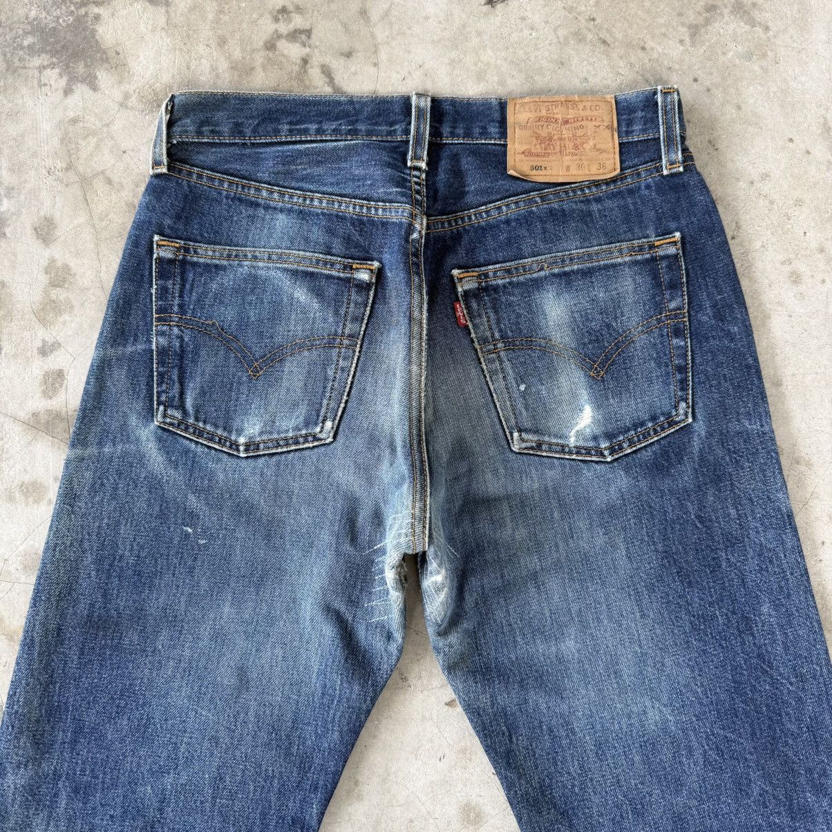Levi's Vintage Clothing W30x29 Vintage 98' Levi's 501 Faded Denim Jean Pants Size US 30 / EU 46 - 15 Thumbnail